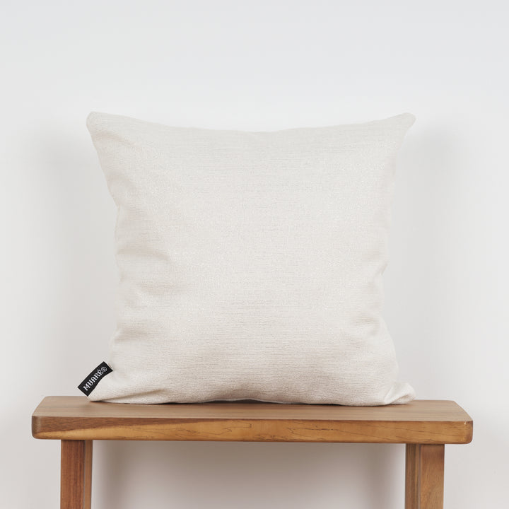 Housse de coussin jacquard fil argent 45x45 cm R17948