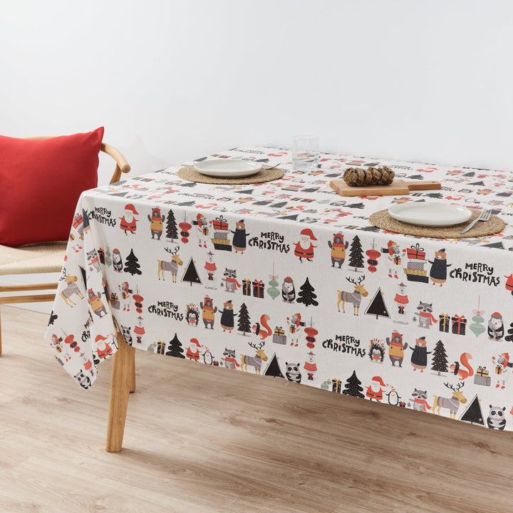 Noel 5 stain-resistant tablecloth