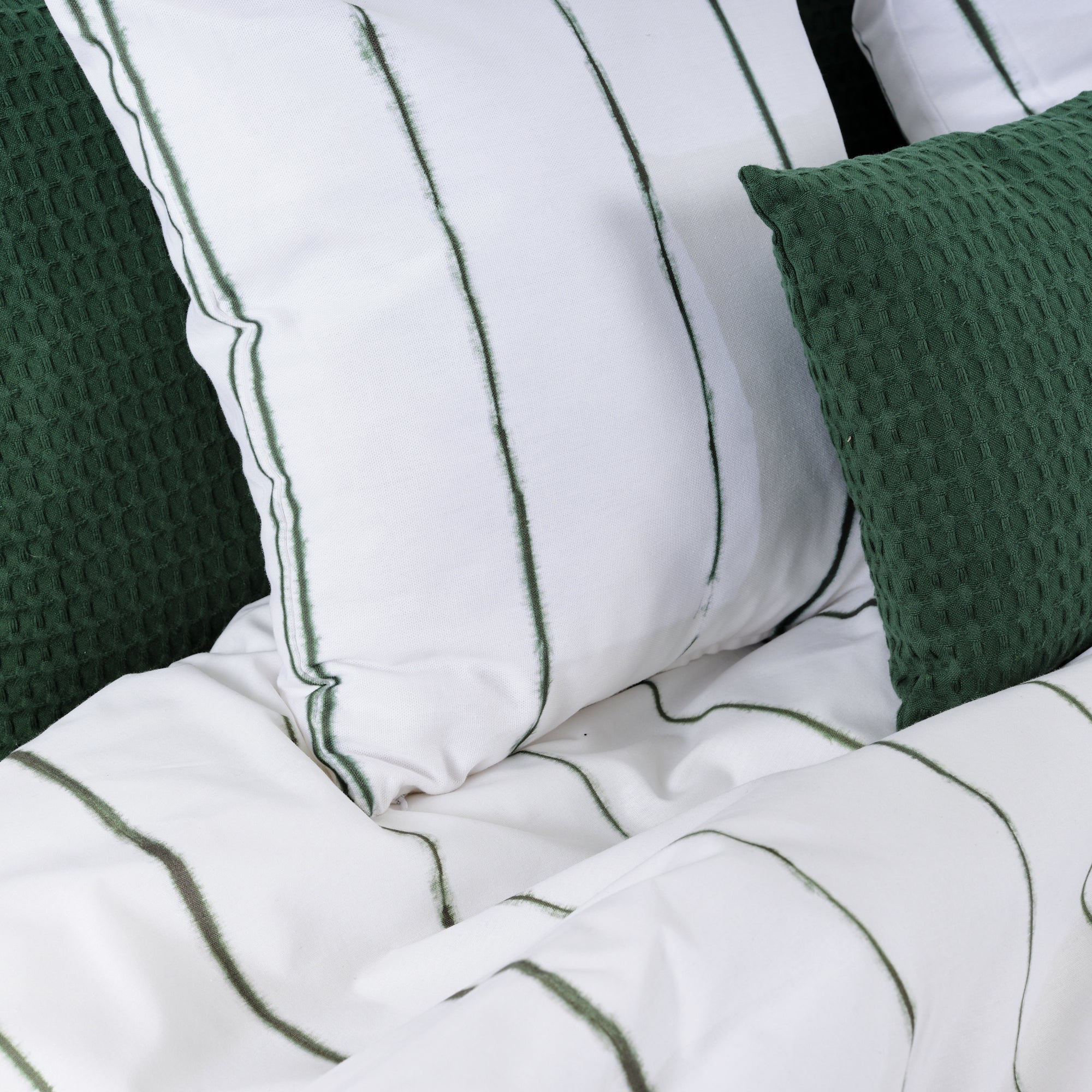 Housse de couette Andover Vert foncé 100% coton