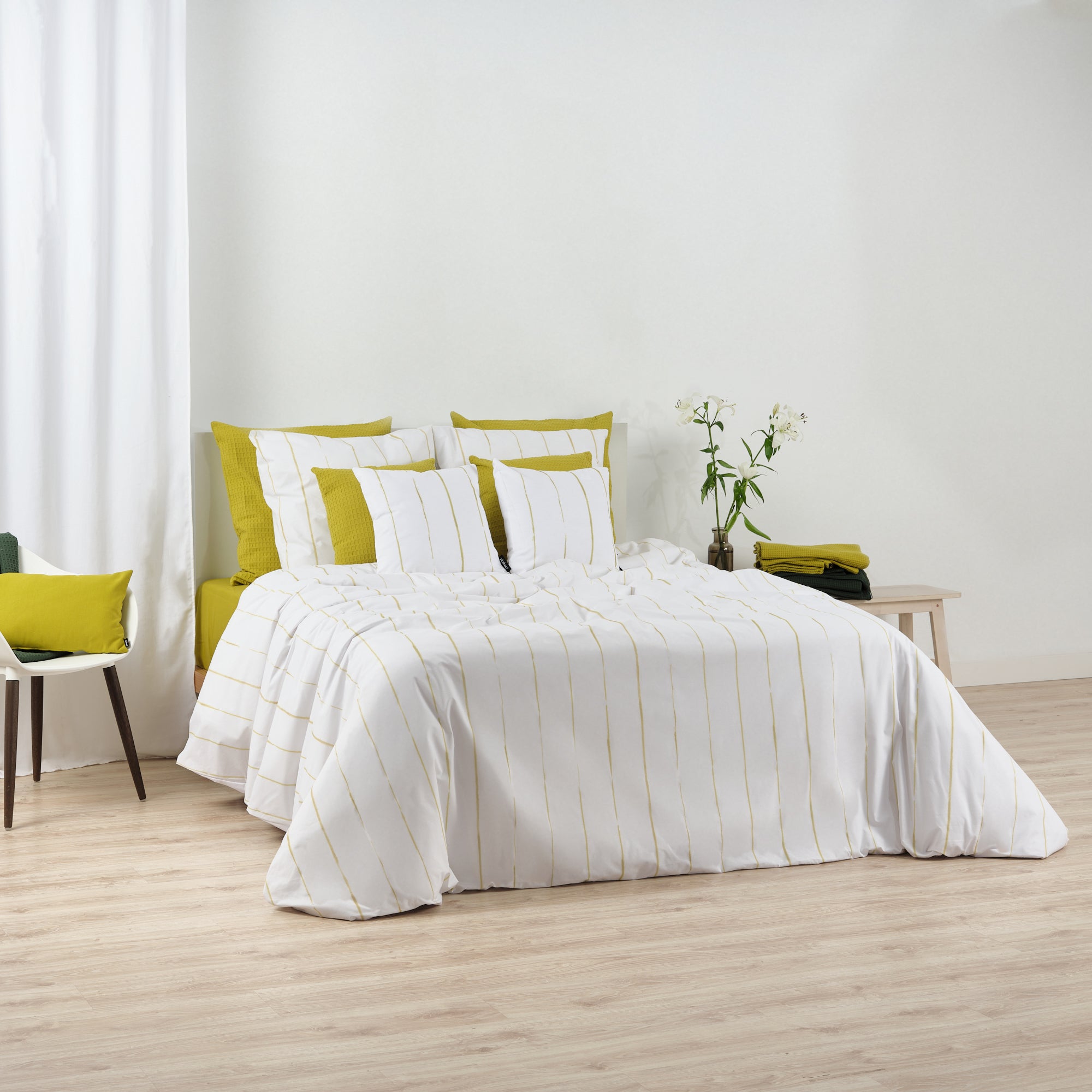 Housse de couette Andover Vert clair 100% coton