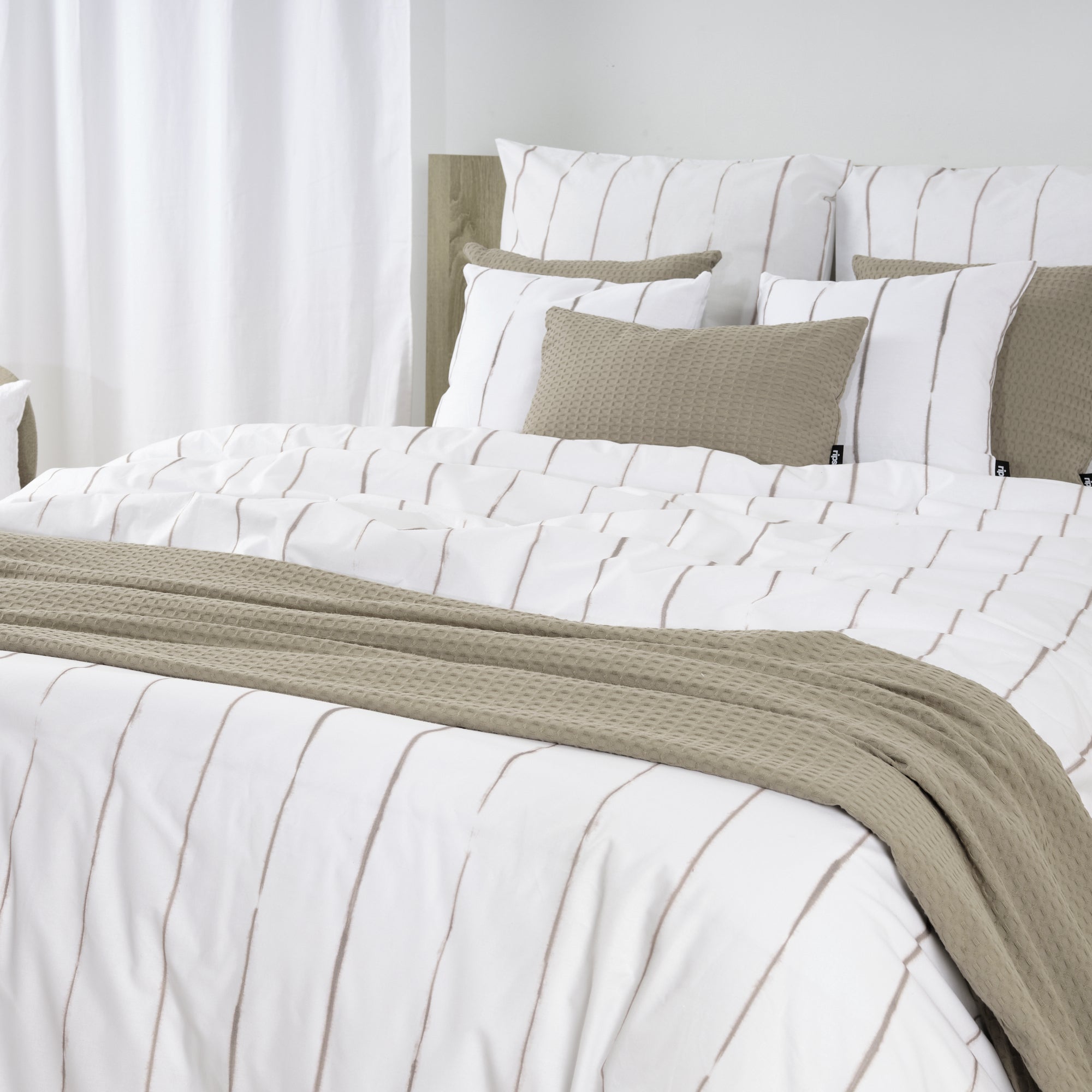 Housse de couette Andover Brown 100% coton