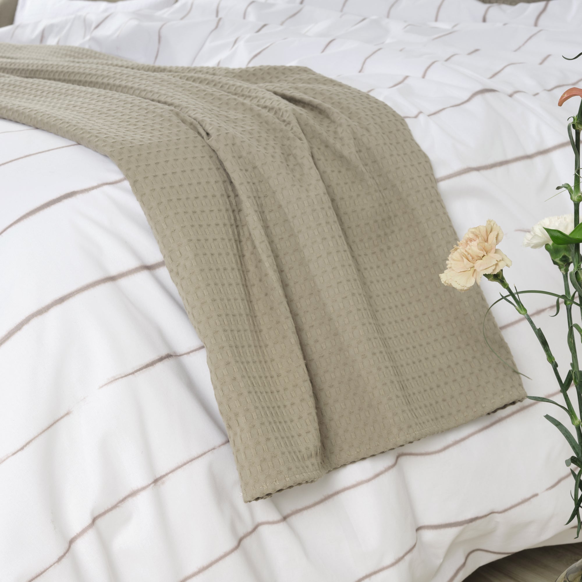 Housse de couette Andover Brown 100% coton