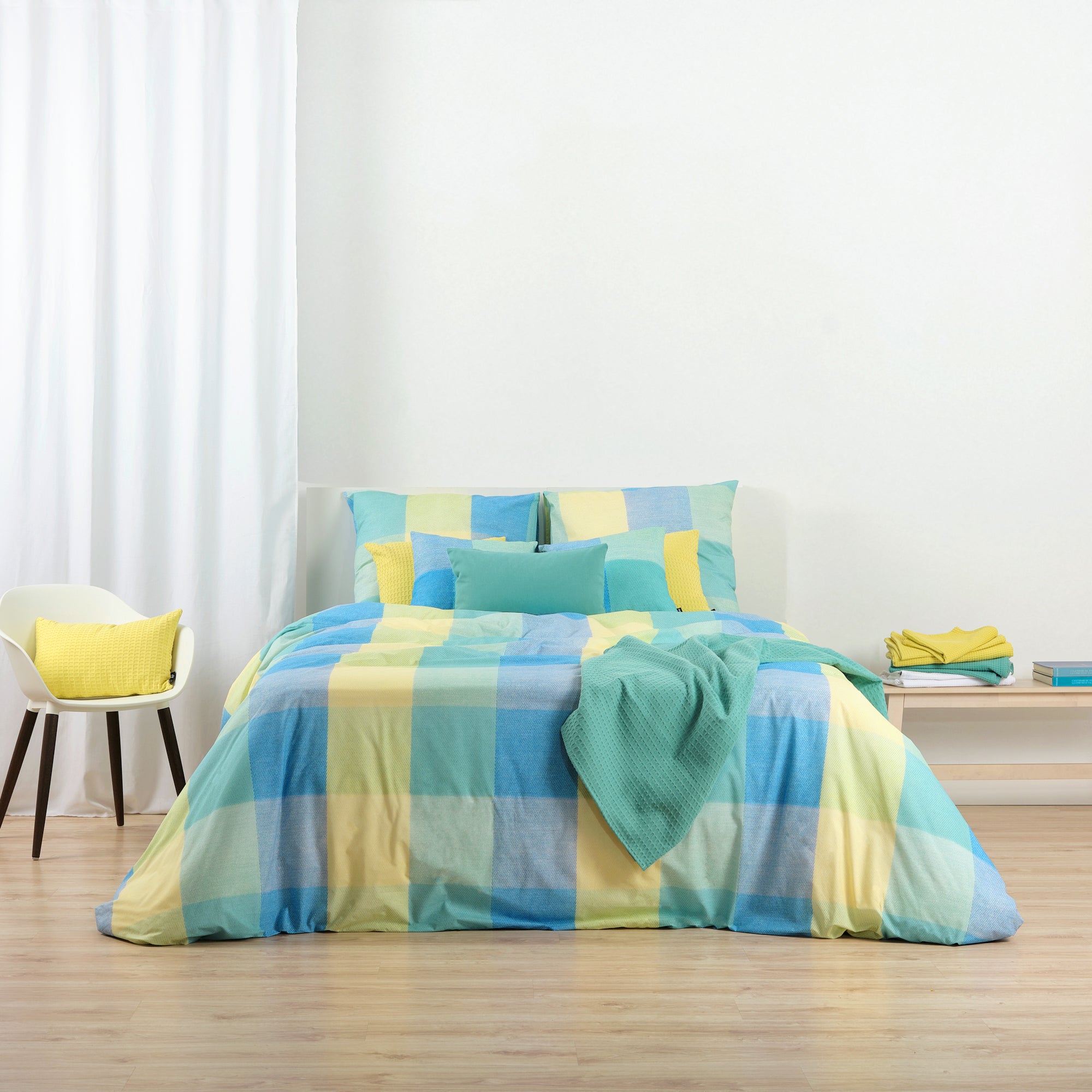 Bath Blue Duvet Cover 100% Cotton