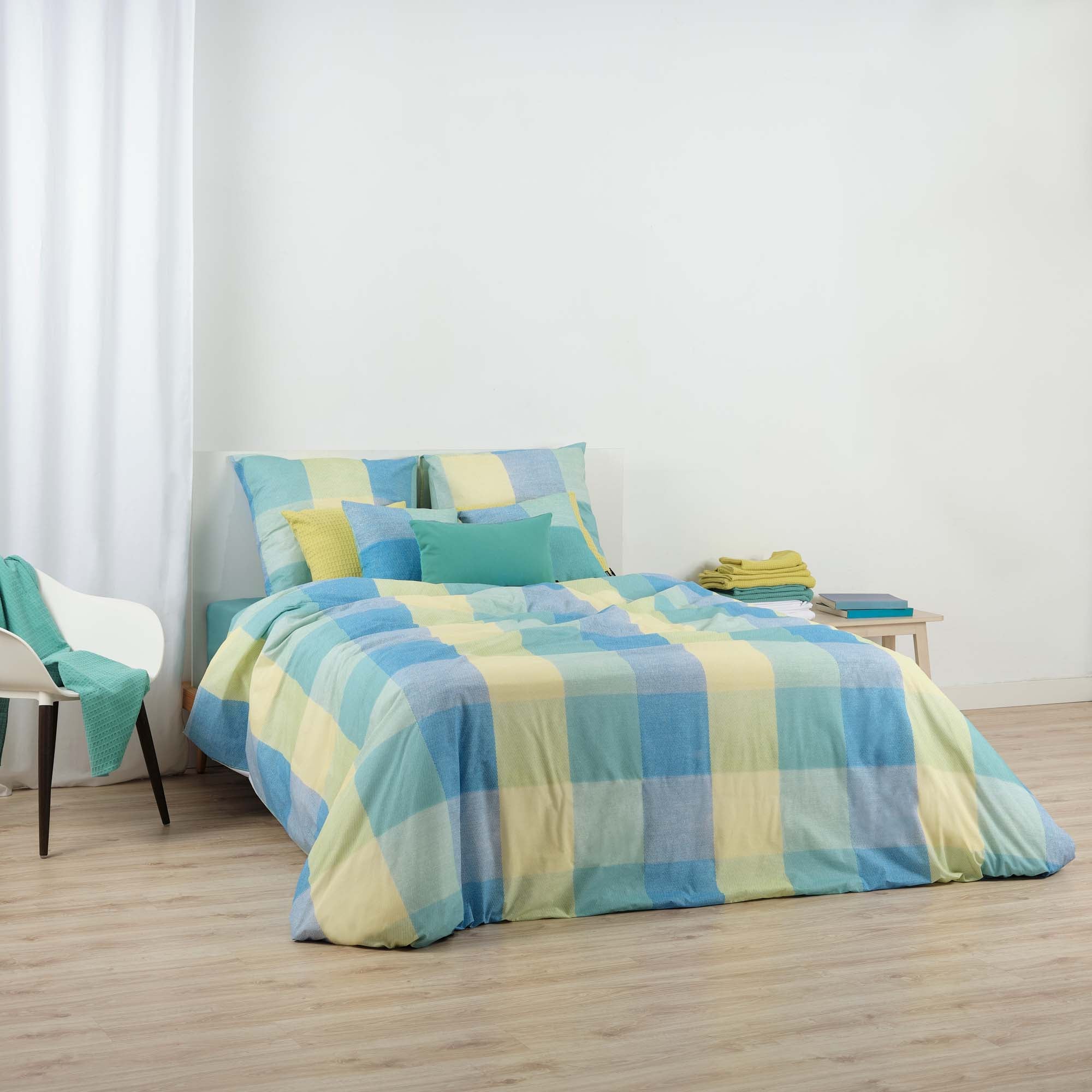 Bath Blue Duvet Cover 100% Cotton