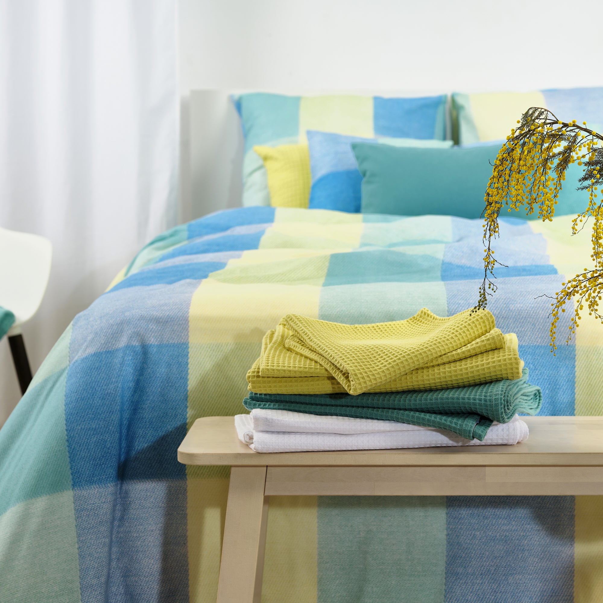 Bath Blue Duvet Cover 100% Cotton