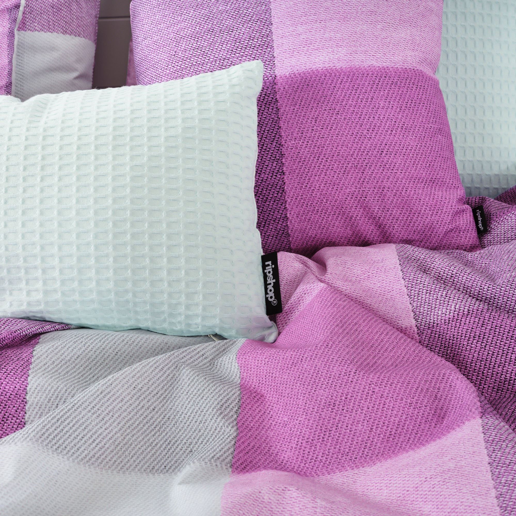 Housse de couette Bath lilas 100% coton