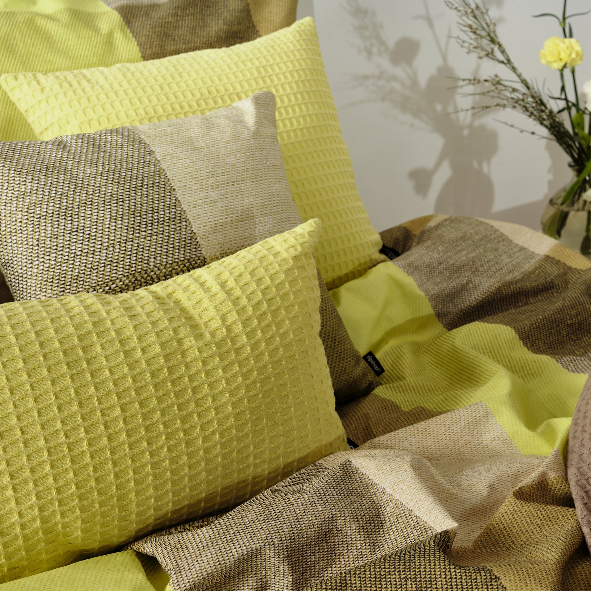 Housse de couette Bath Green 100% coton