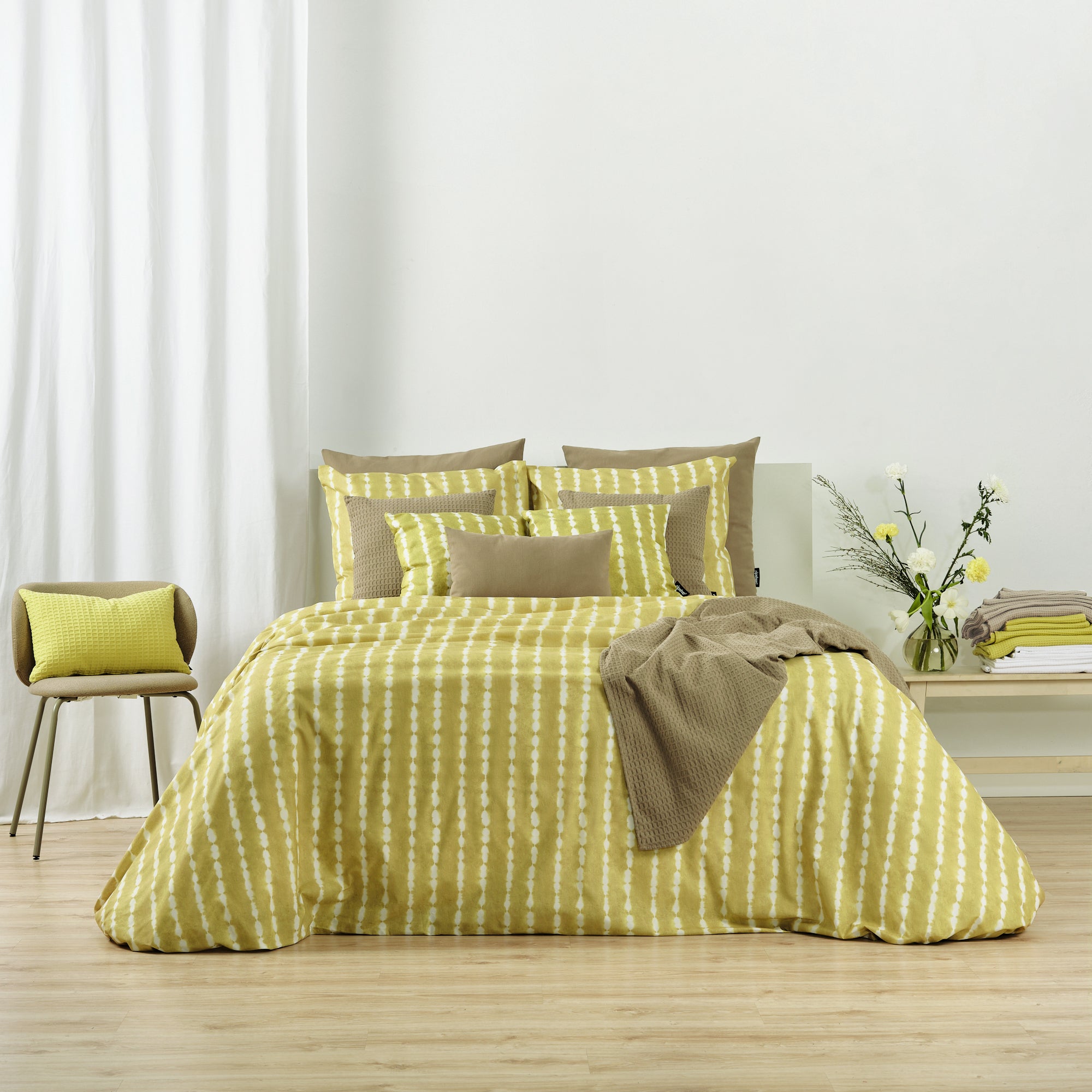 Housse de couette Bolton Vert Clair 100% coton