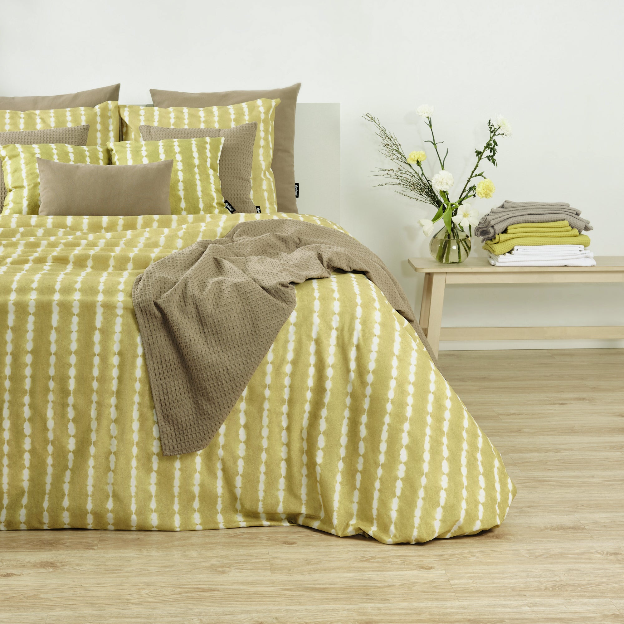 Housse de couette Bolton Vert Clair 100% coton