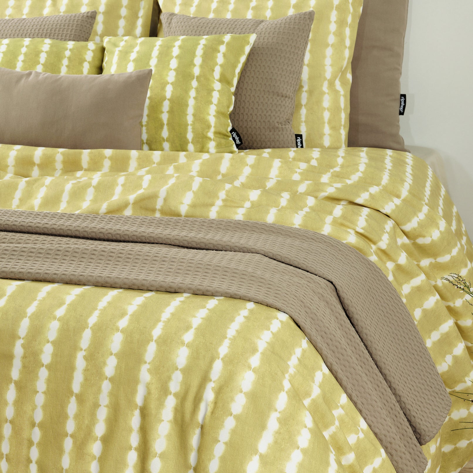 Housse de couette Bolton Vert Clair 100% coton