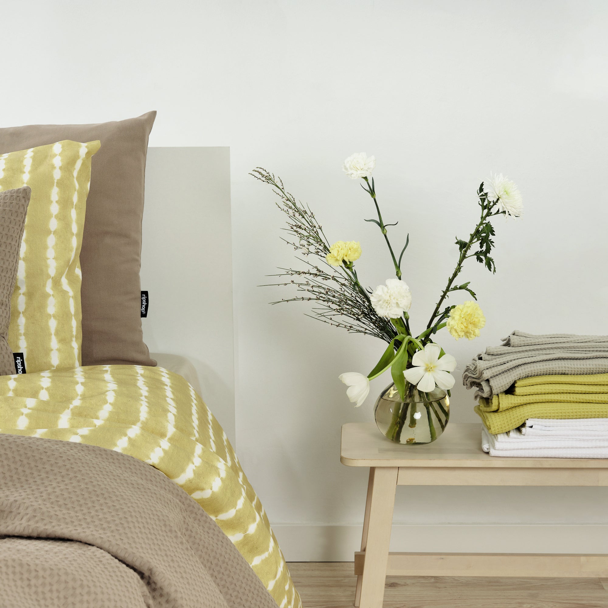 Housse de couette Bolton Vert Clair 100% coton