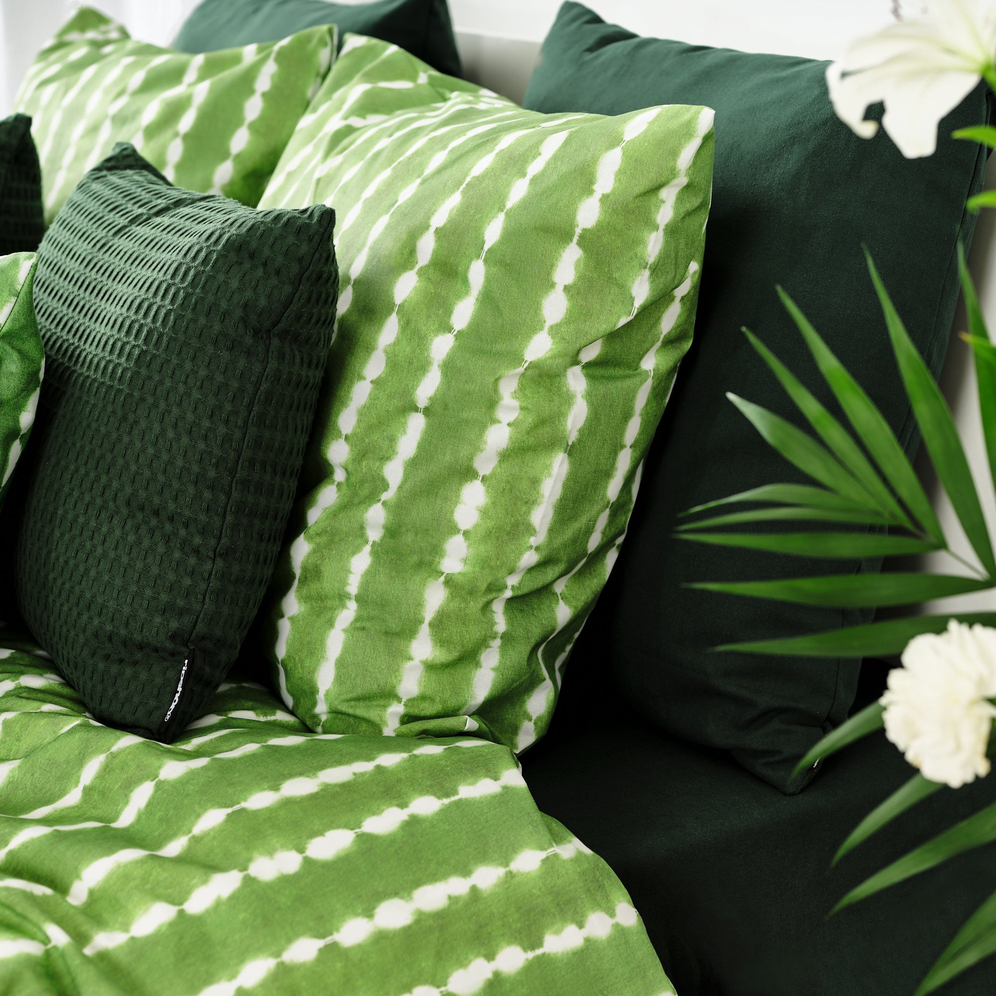 Housse de couette Bolton Green 100% coton