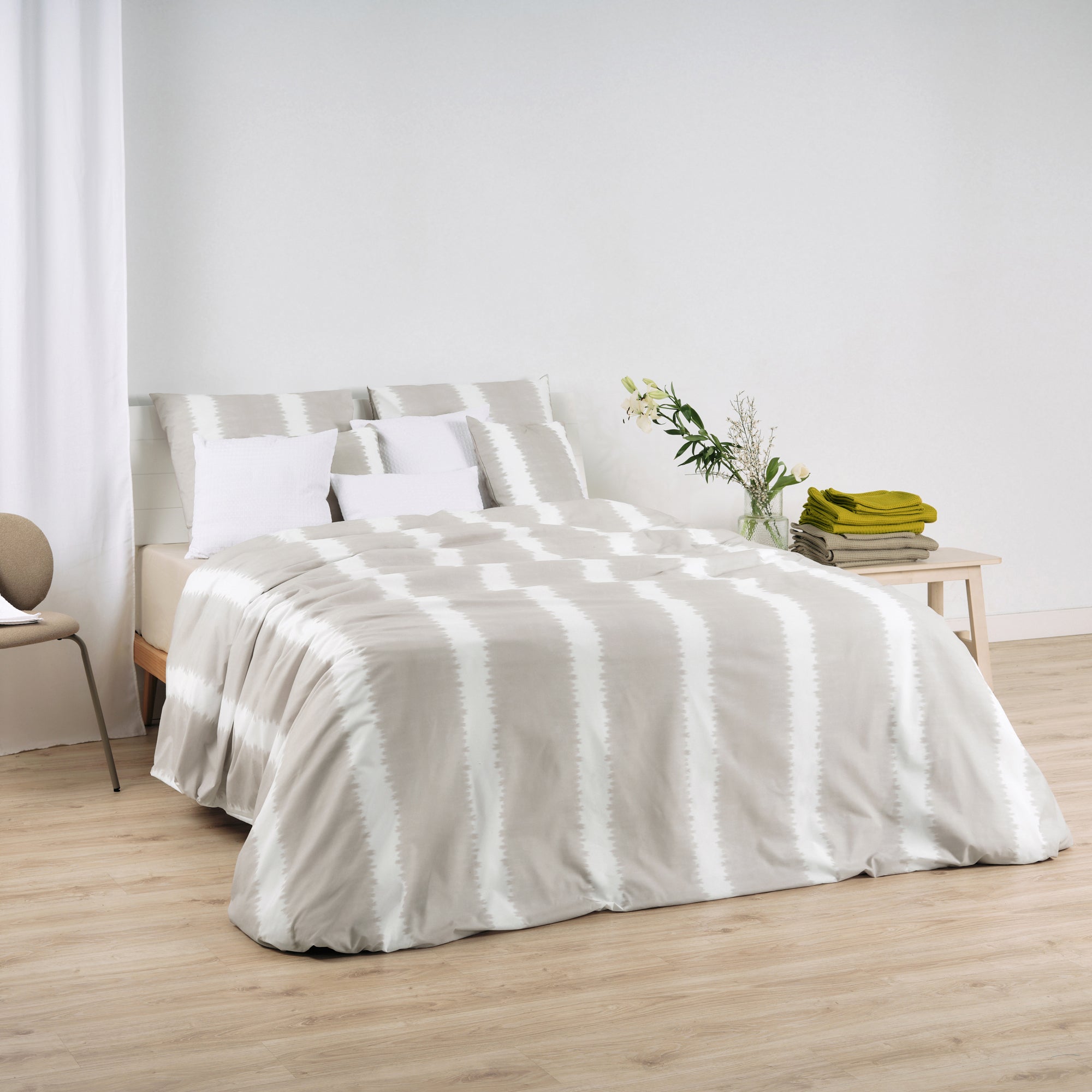 Housse de couette Bristol Beige 100% coton