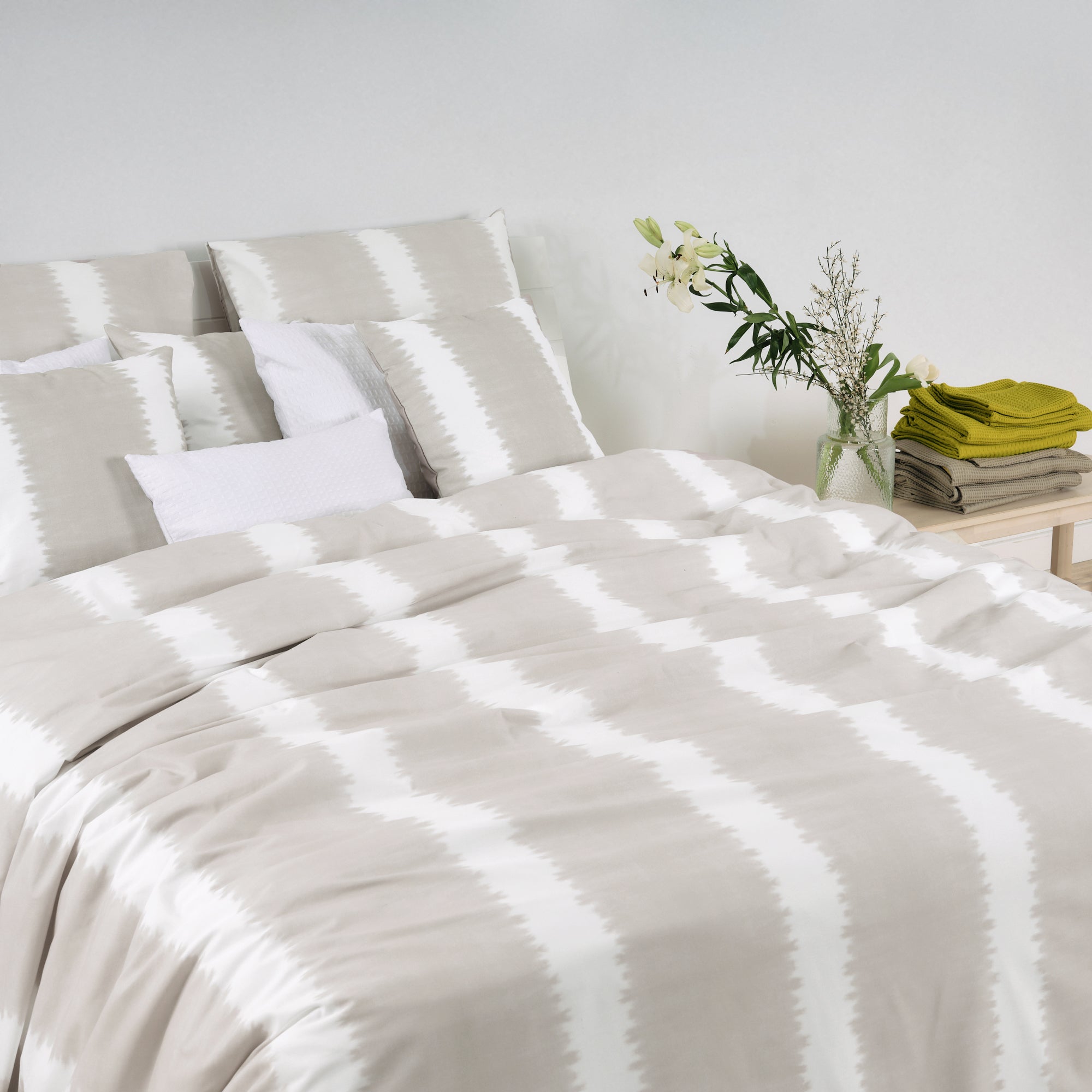 Housse de couette Bristol Beige 100% coton