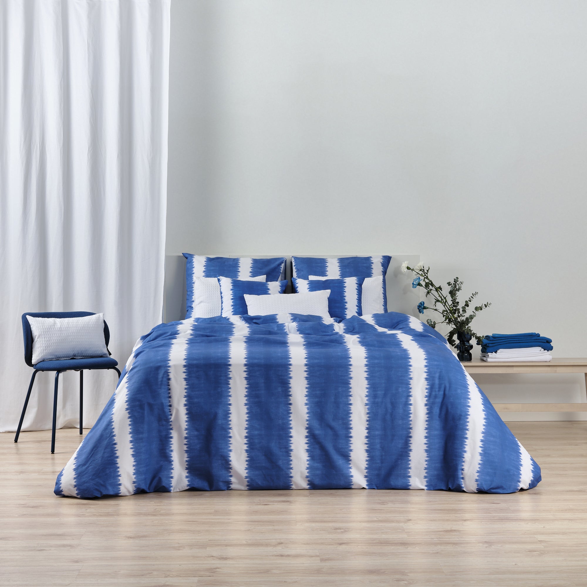 Housse de couette Bristol Cobalt Blue 100% coton
