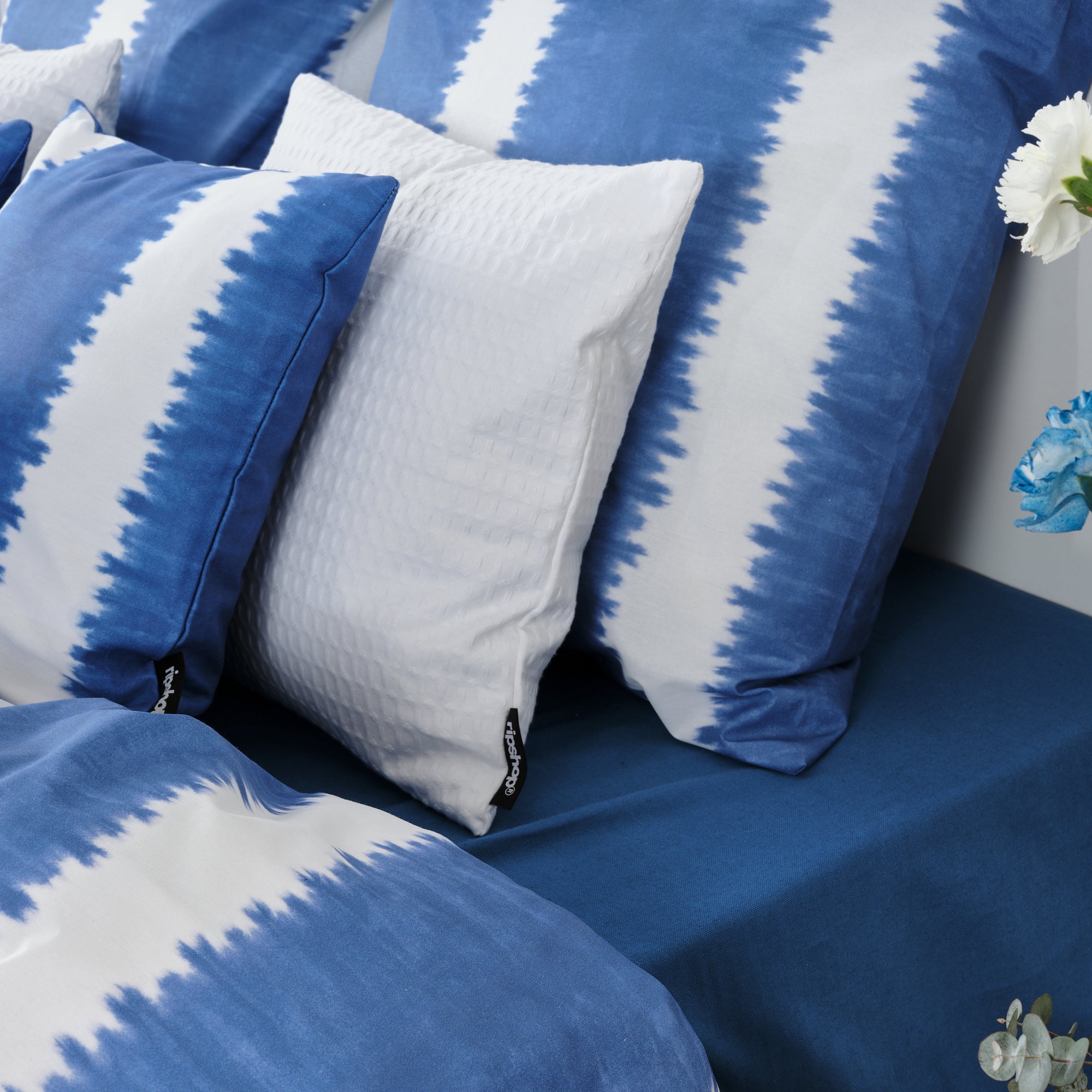 Housse de couette Bristol Cobalt Blue 100% coton
