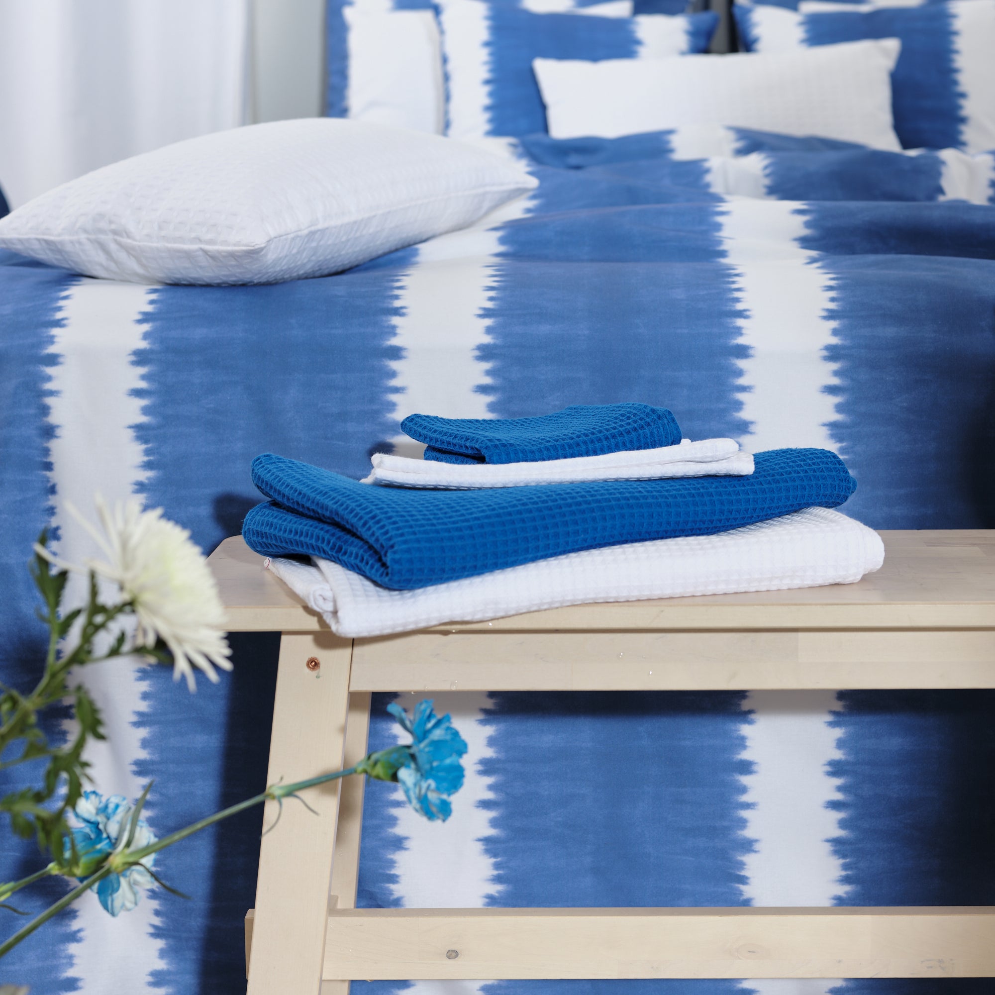 Housse de couette Bristol Cobalt Blue 100% coton