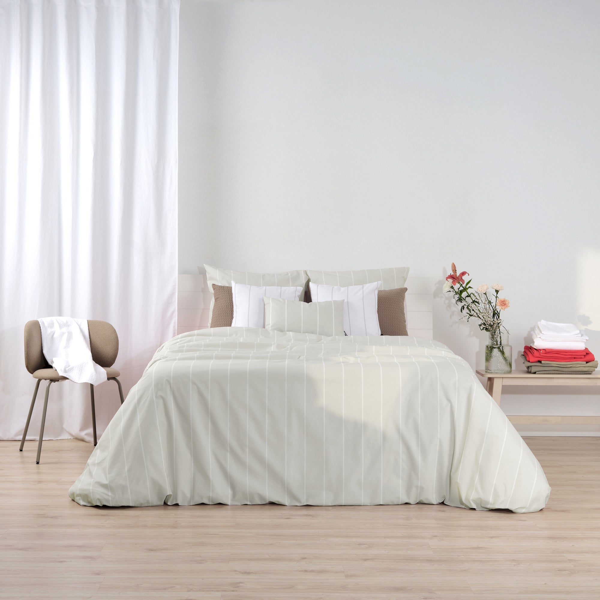 Housse de couette Clifton Beige 100% coton