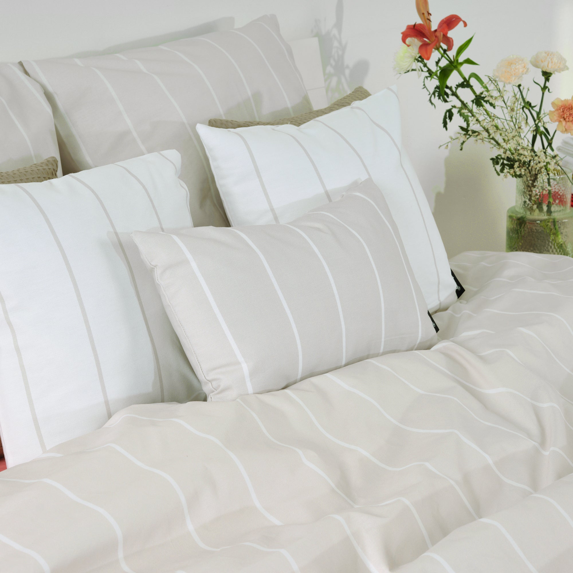 Housse de couette Clifton Beige 100% coton