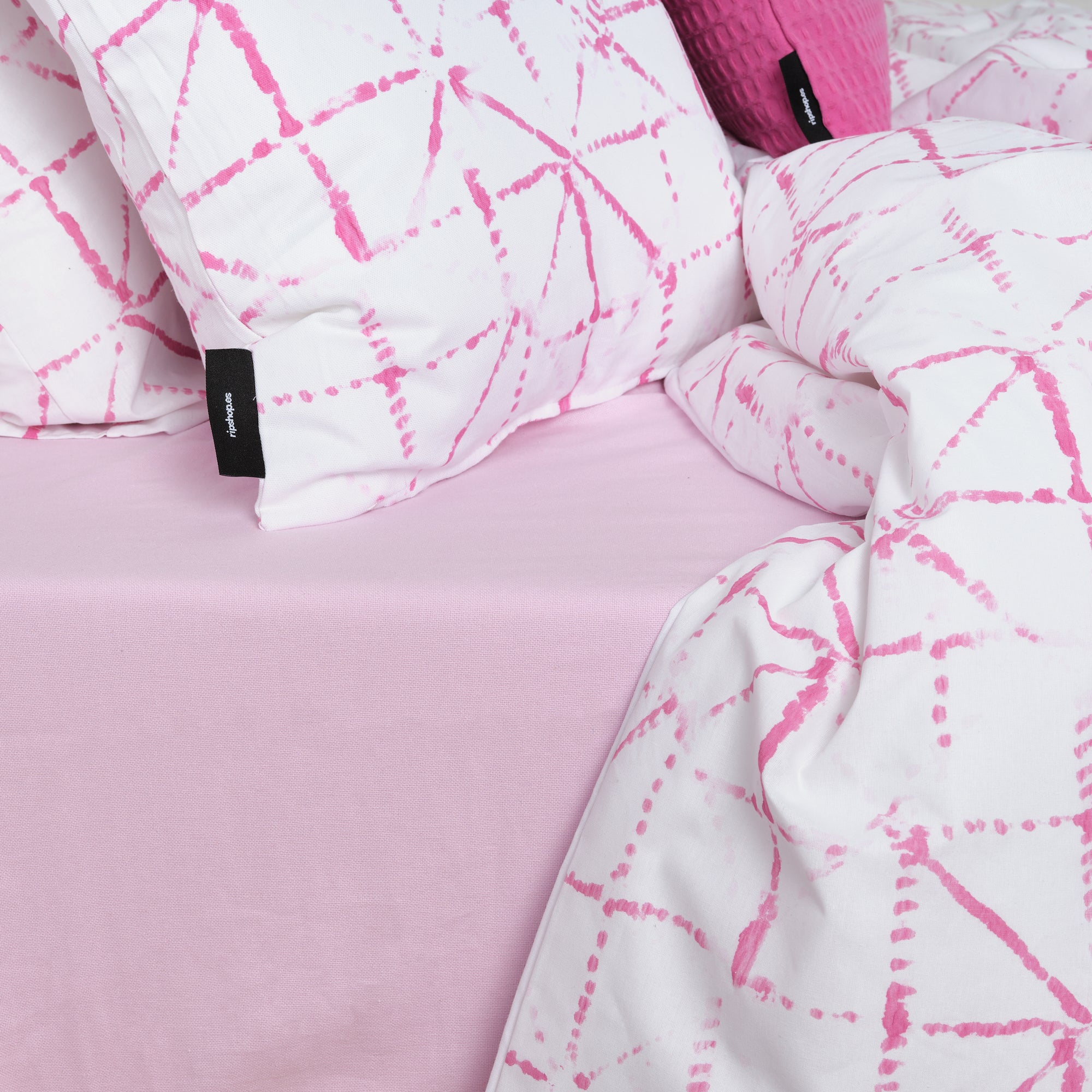 Housse de couette Crawley Fuchsia 100% coton