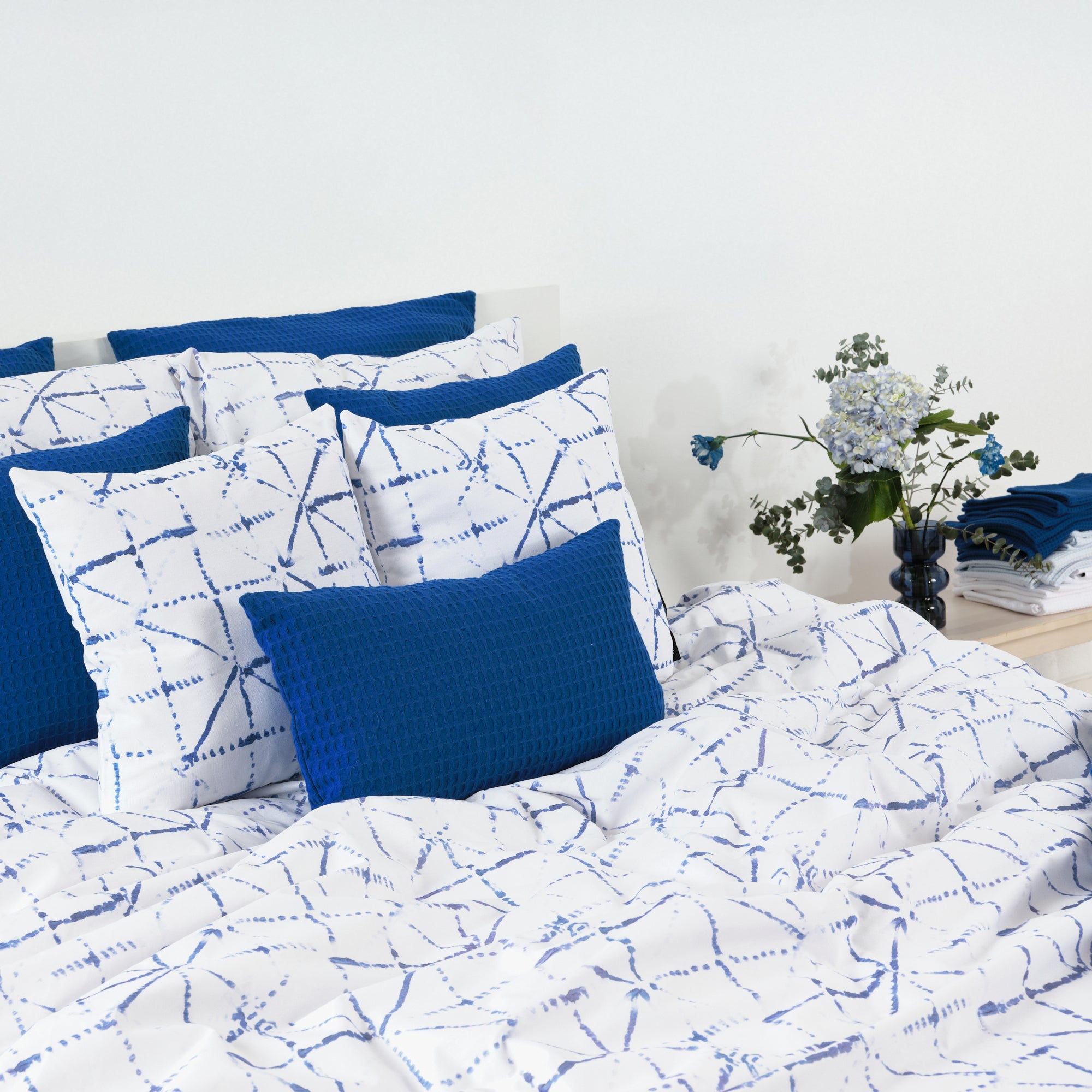 Crawley Blue Duvet Cover 100% Cotton