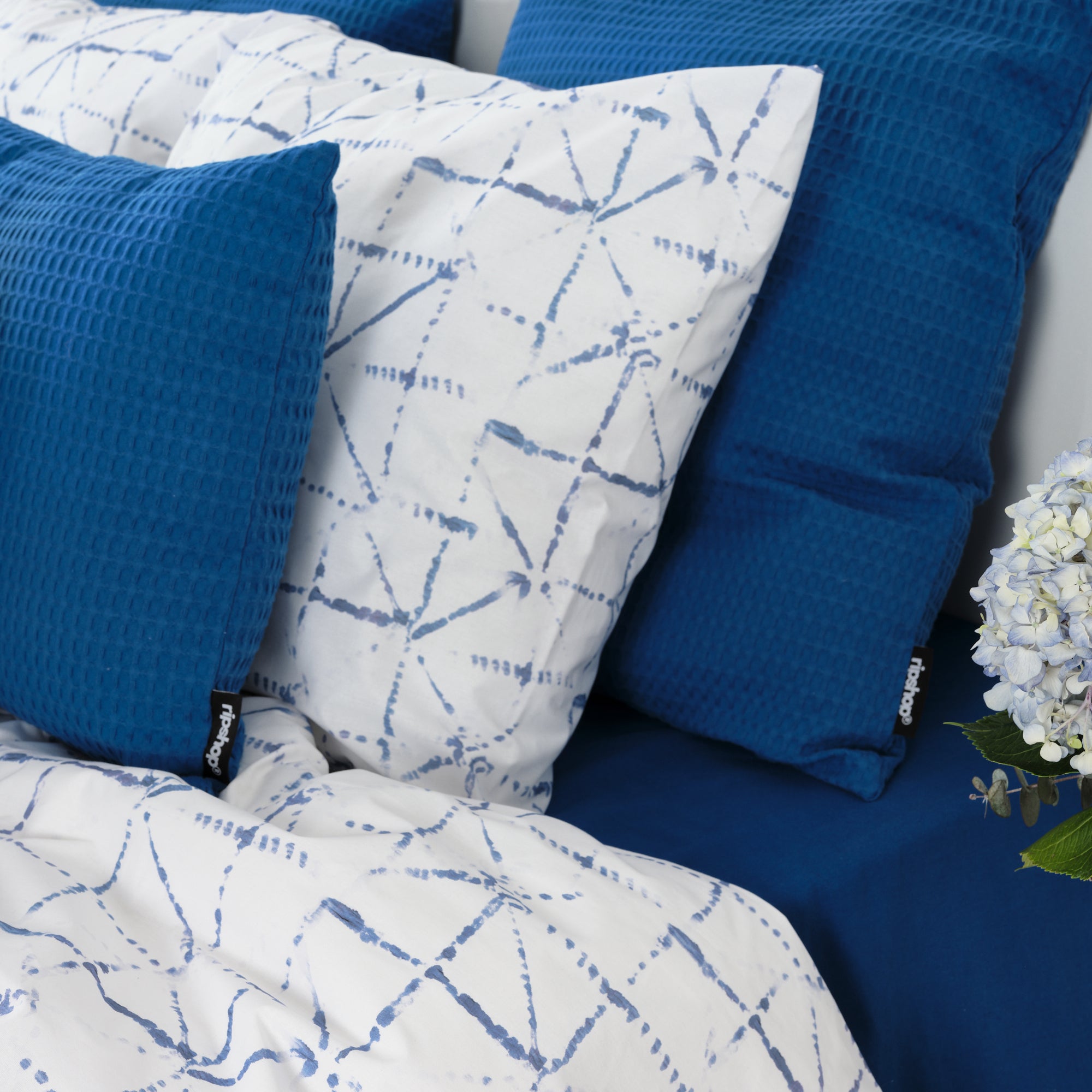 Crawley Blue Duvet Cover 100% Cotton