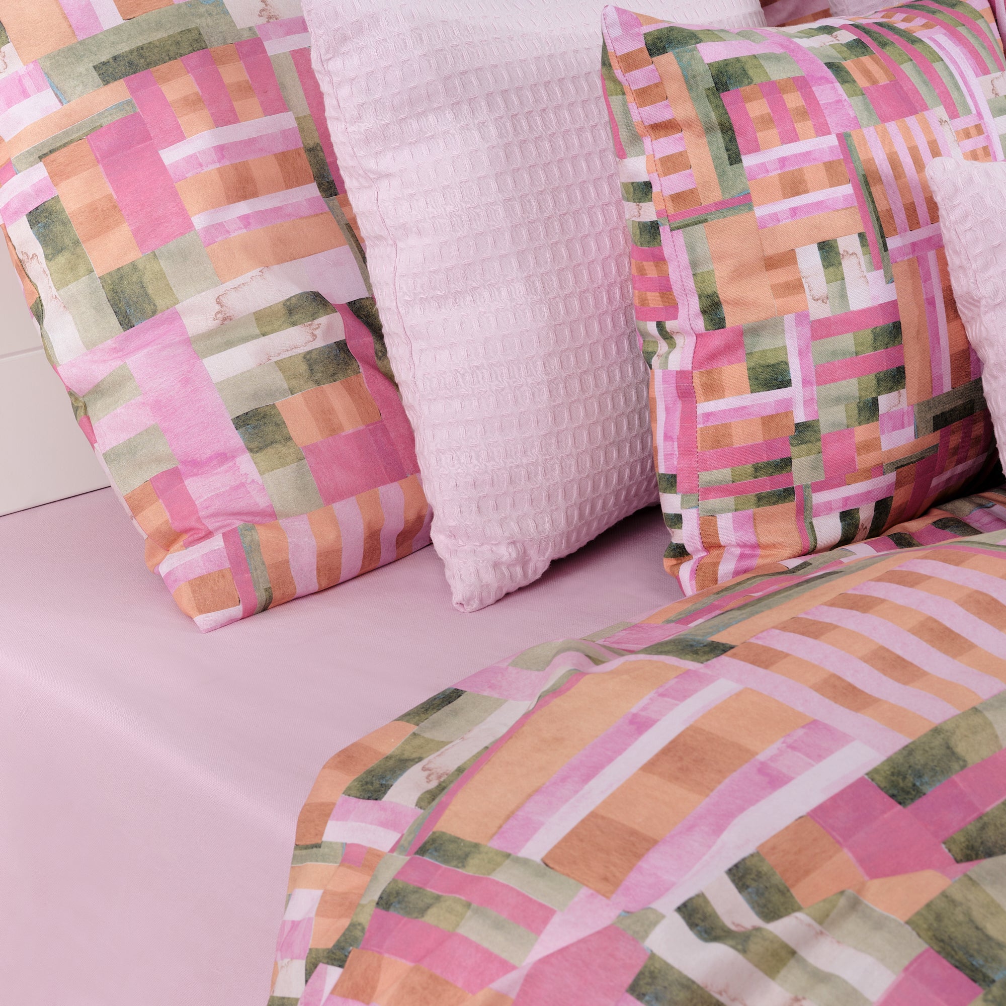 Housse de couette Diss Fuchsia 100% coton