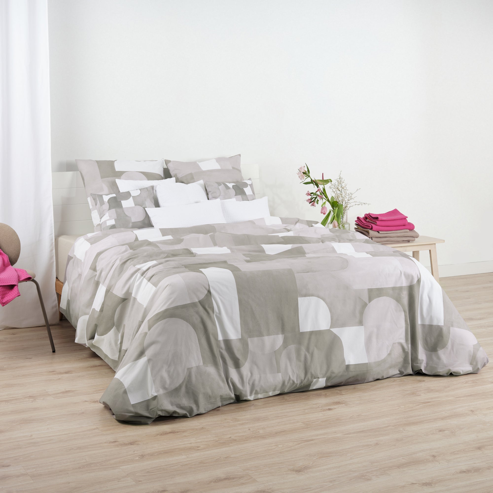 Housse de couette Dundee Nude 100% coton