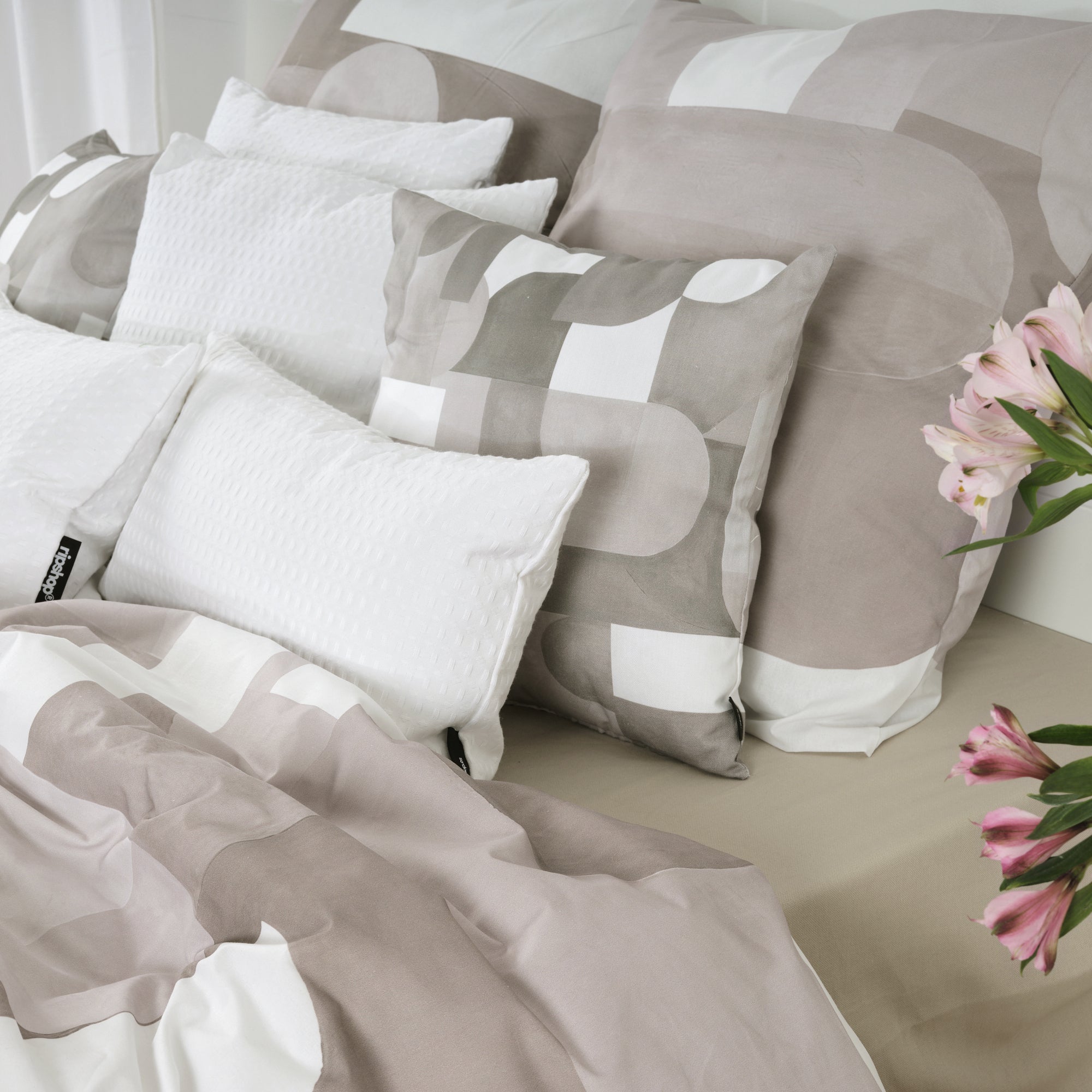 Housse de couette Dundee Nude 100% coton