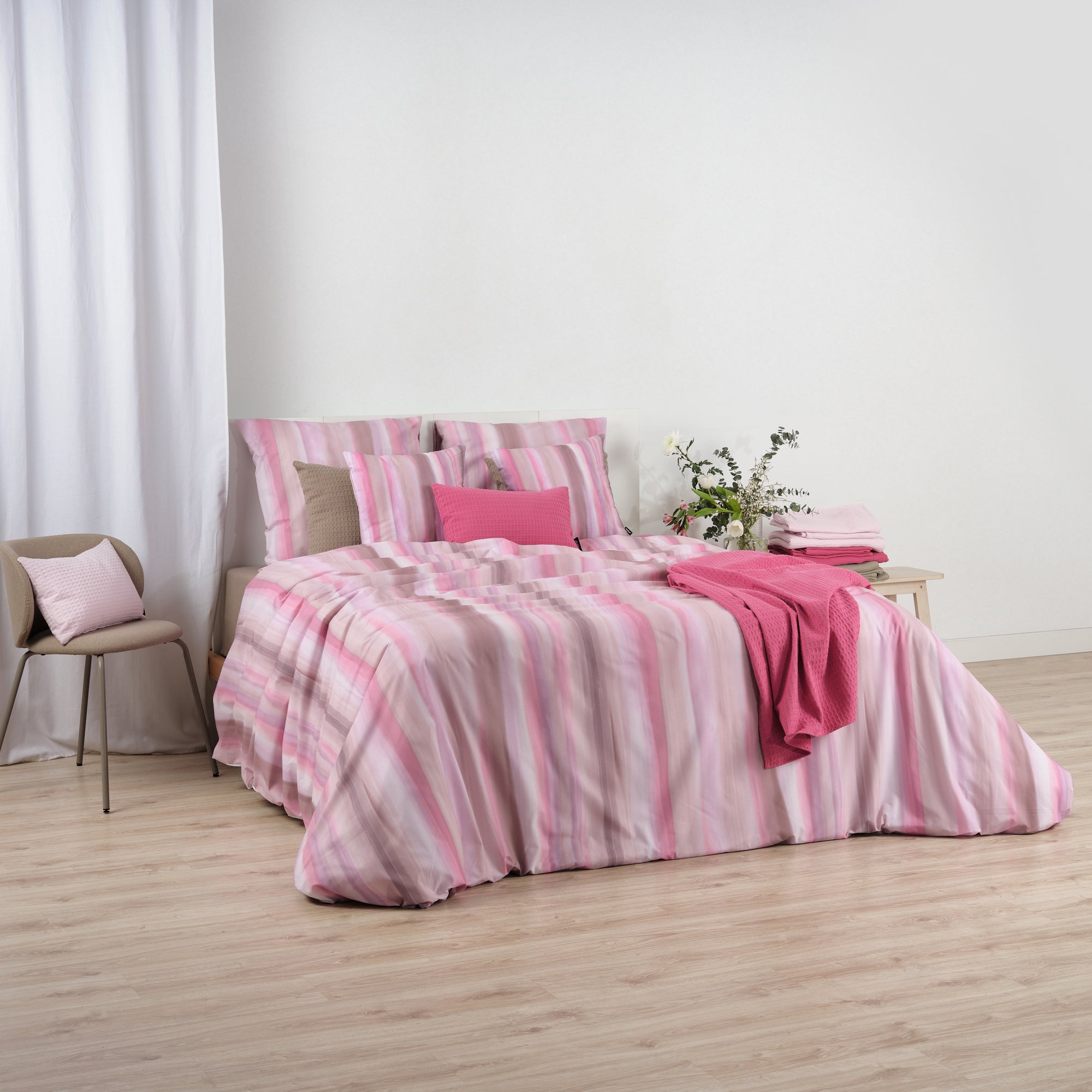 Housse de couette 100% coton Exeter Nude