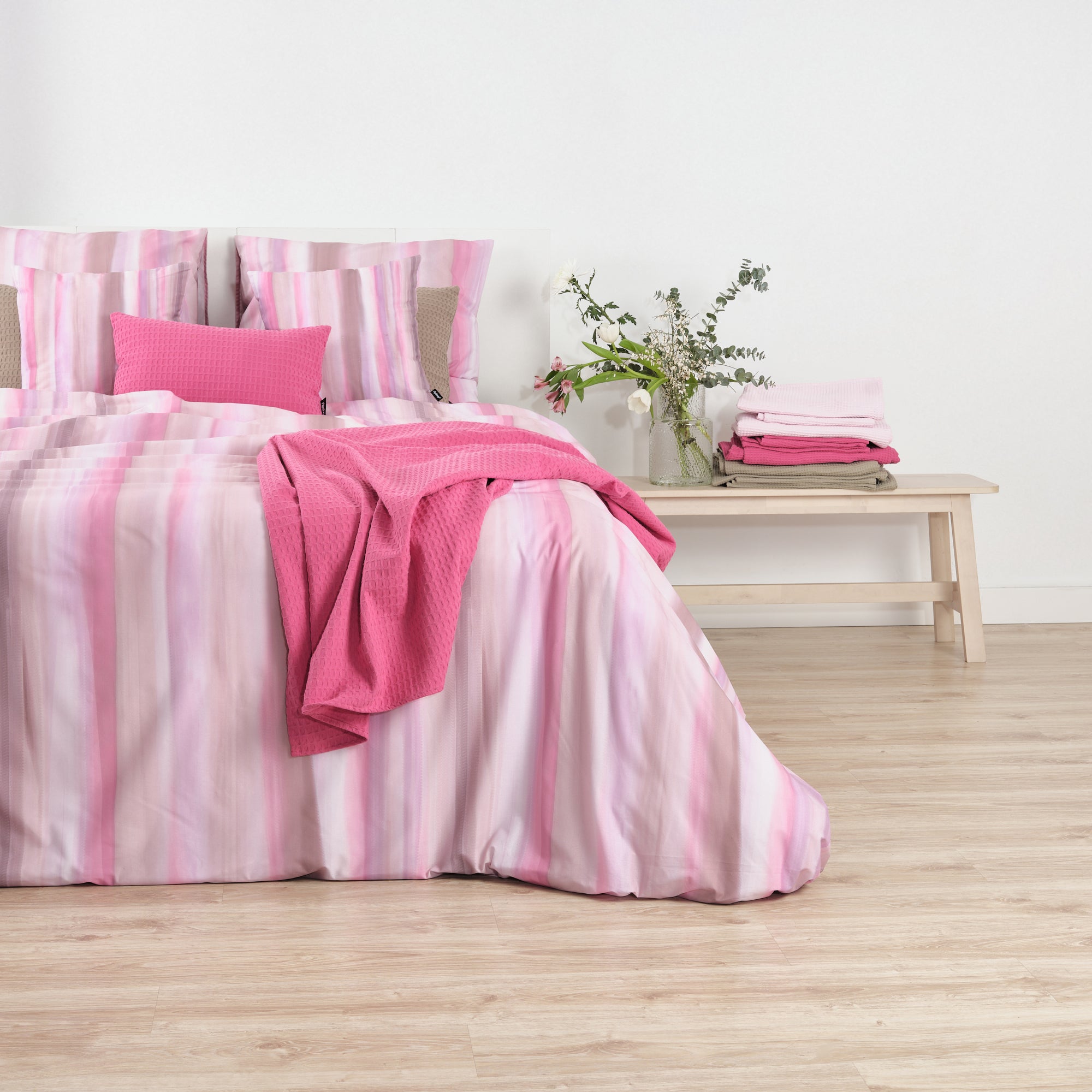 Housse de couette 100% coton Exeter Nude