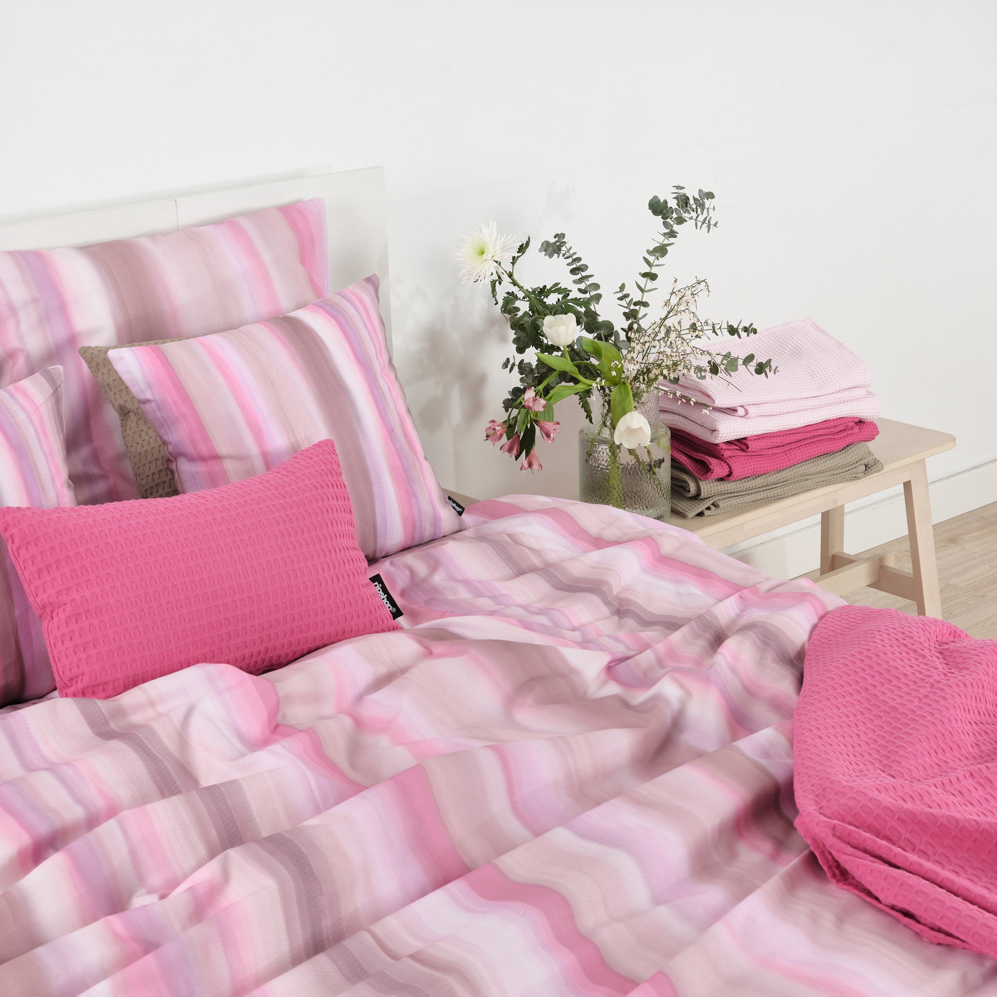 Housse de couette 100% coton Exeter Nude