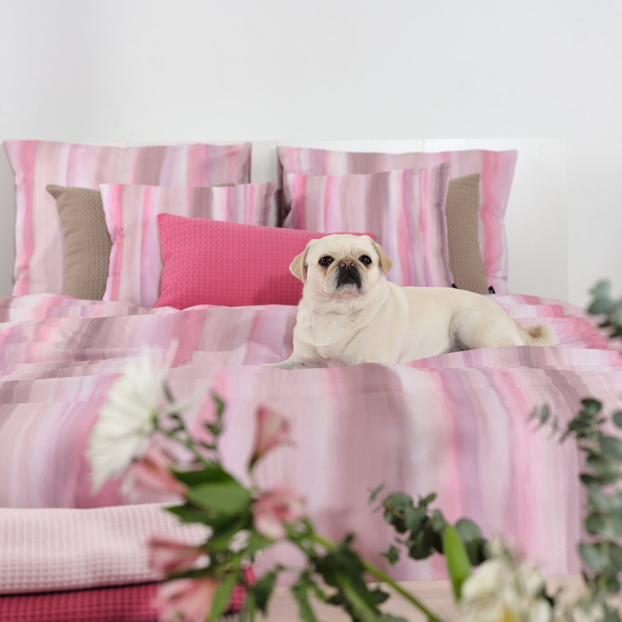 Housse de couette 100% coton Exeter Nude