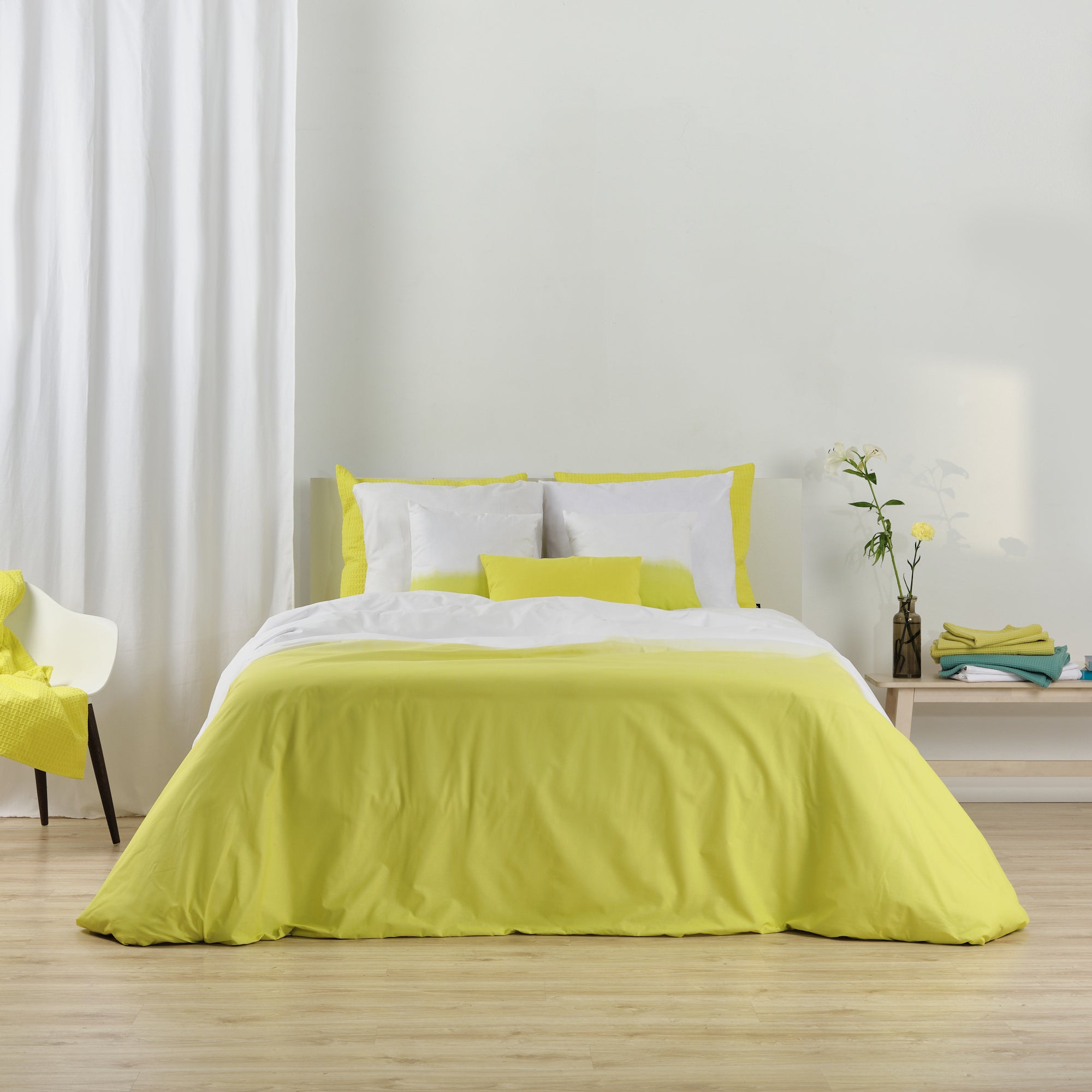 Fowey Yellow Duvet Cover 100% Cotton