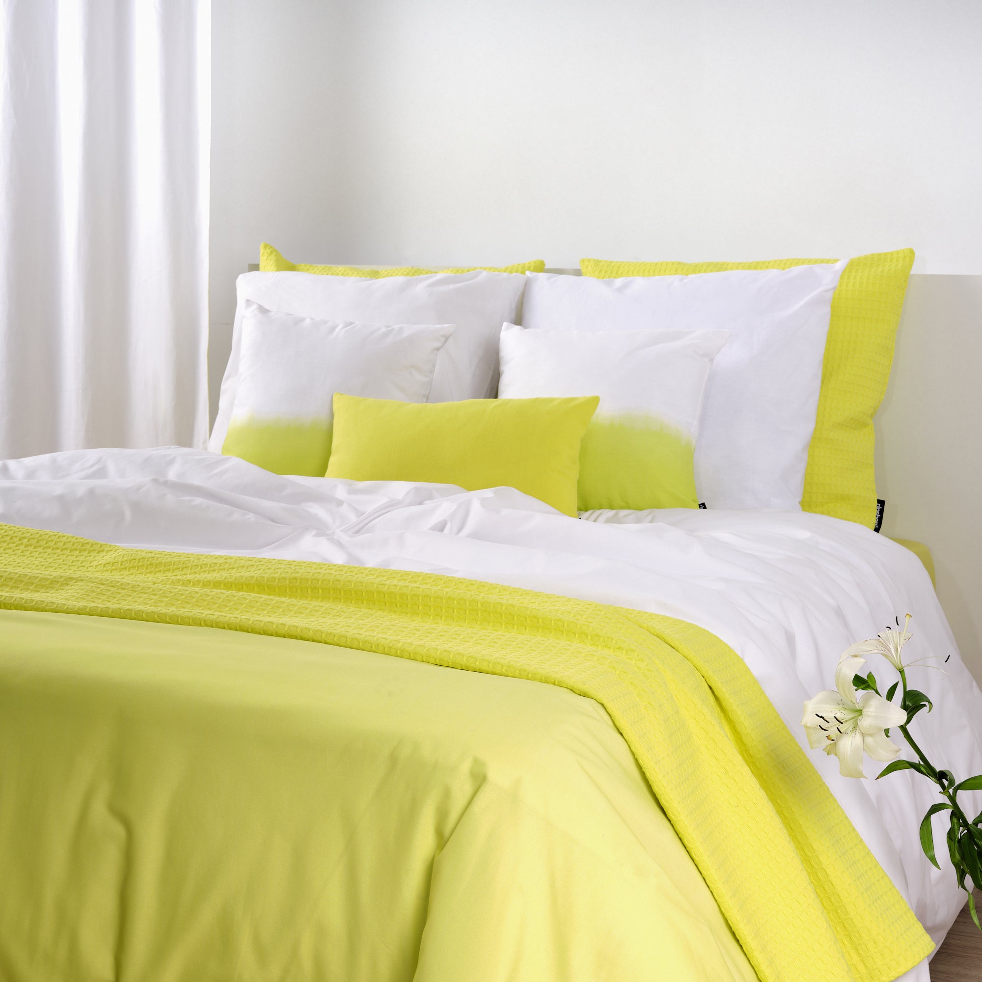 Fowey Yellow Duvet Cover 100% Cotton