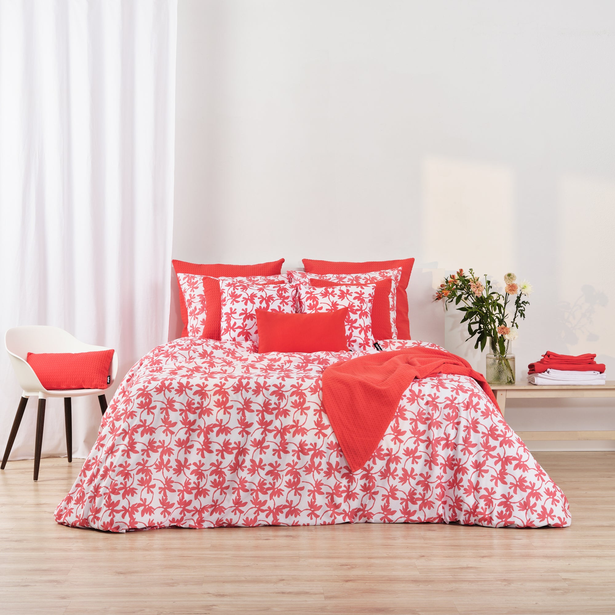 Halton Strawberry reversible duvet cover 100% cotton