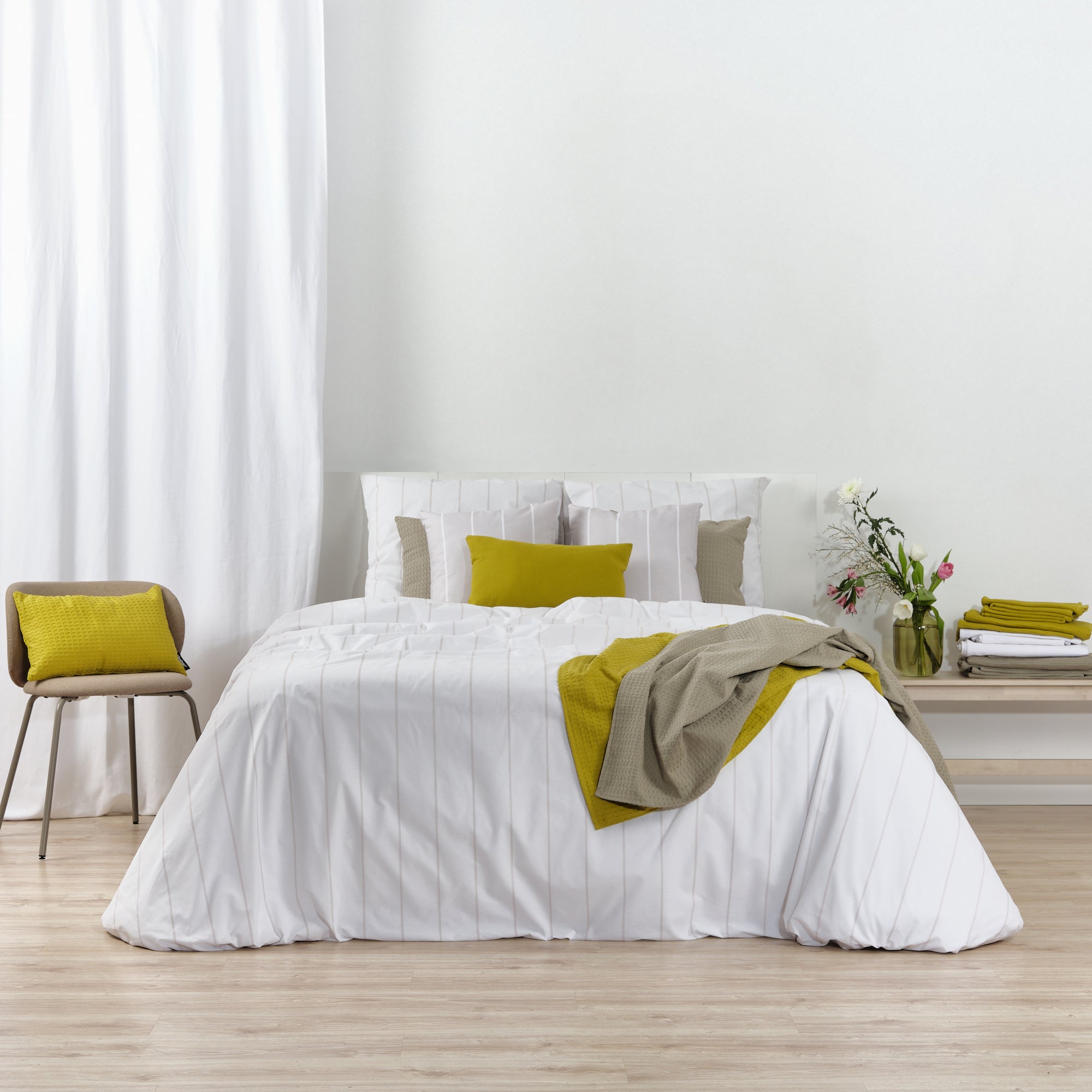 Funda nórdica Hyde Beig 100% algodón