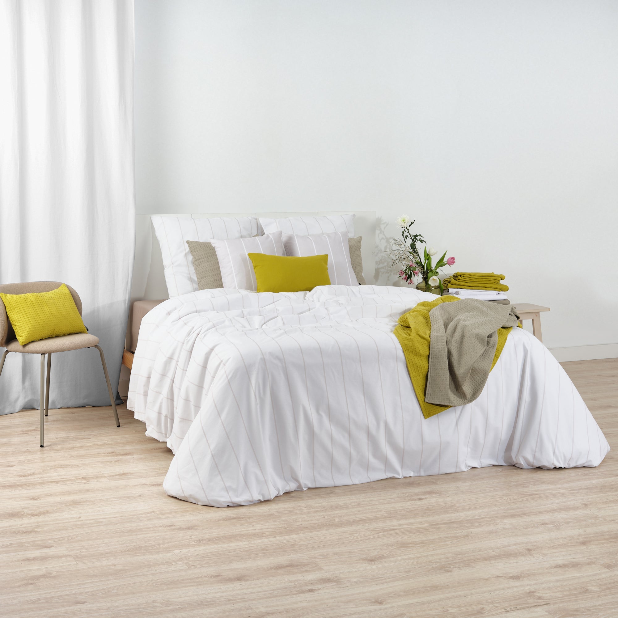 Funda nórdica Hyde Beig 100% algodón