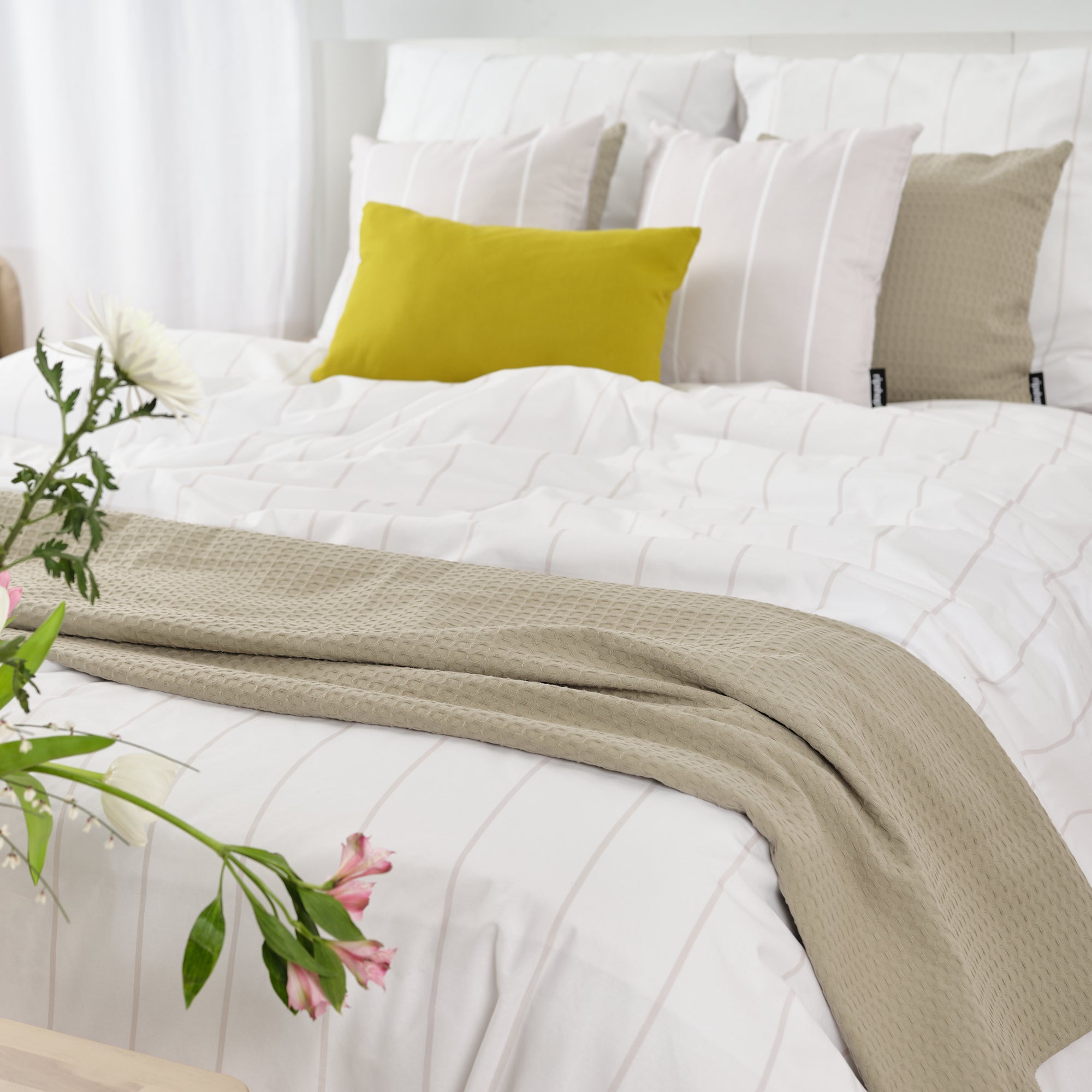 Funda nórdica Hyde Beig 100% algodón