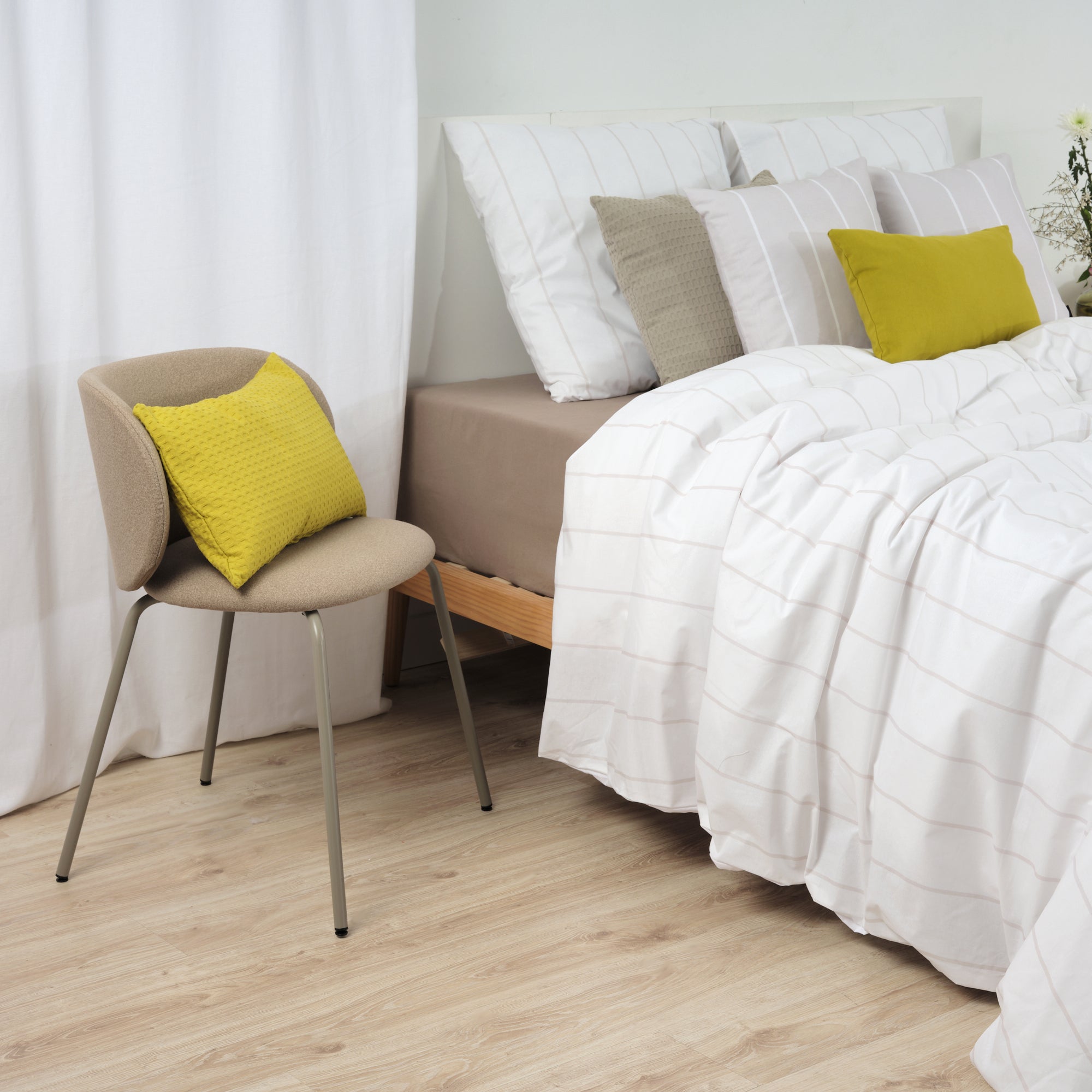 Funda nórdica Hyde Beig 100% algodón