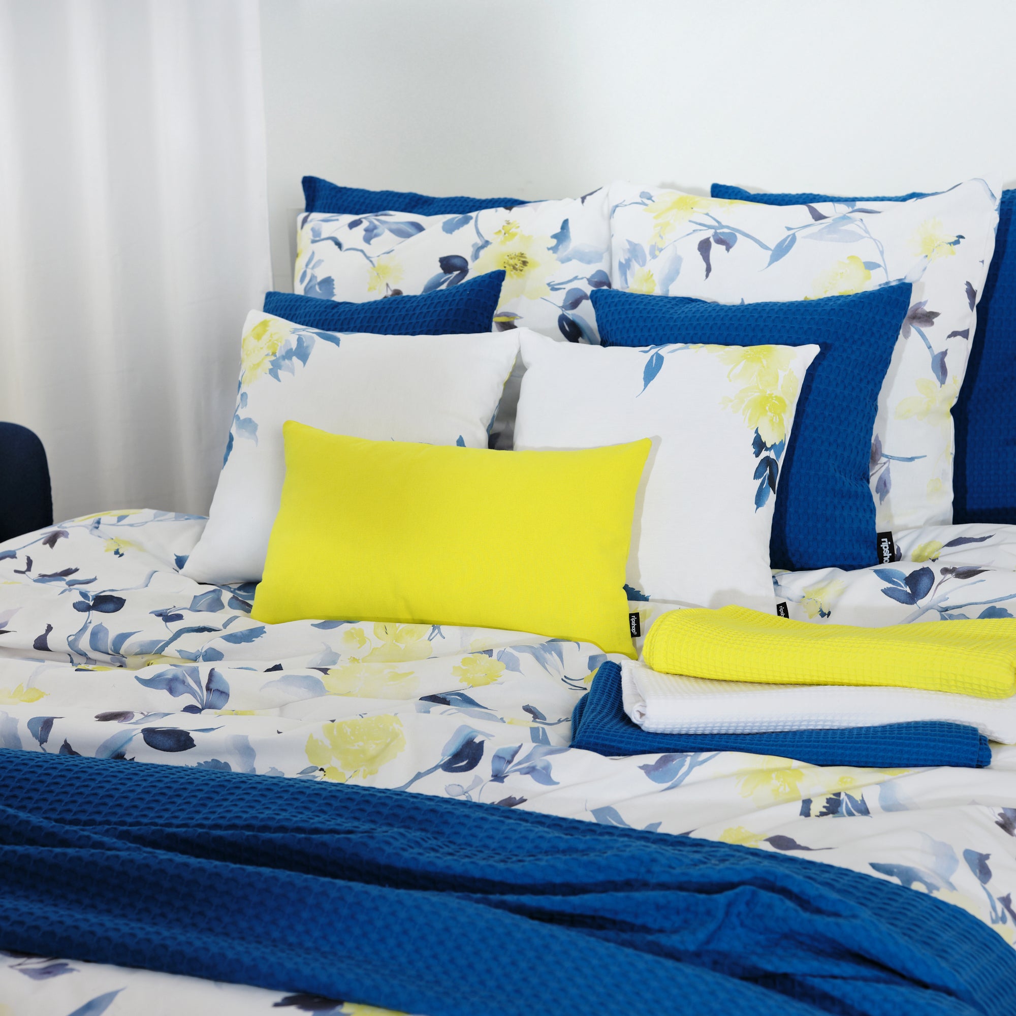 Funda nórdica Leeds Azul 100% algodón