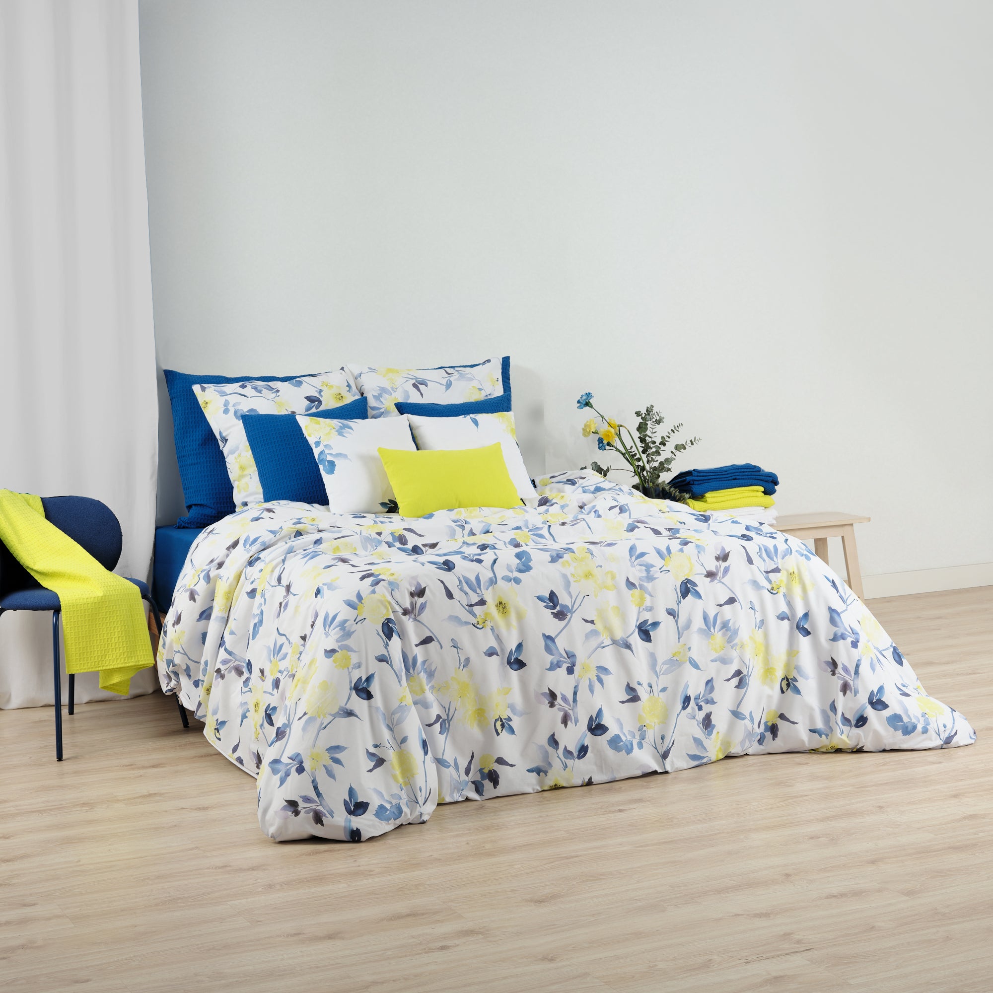 Funda nórdica Leeds Azul 100% algodón