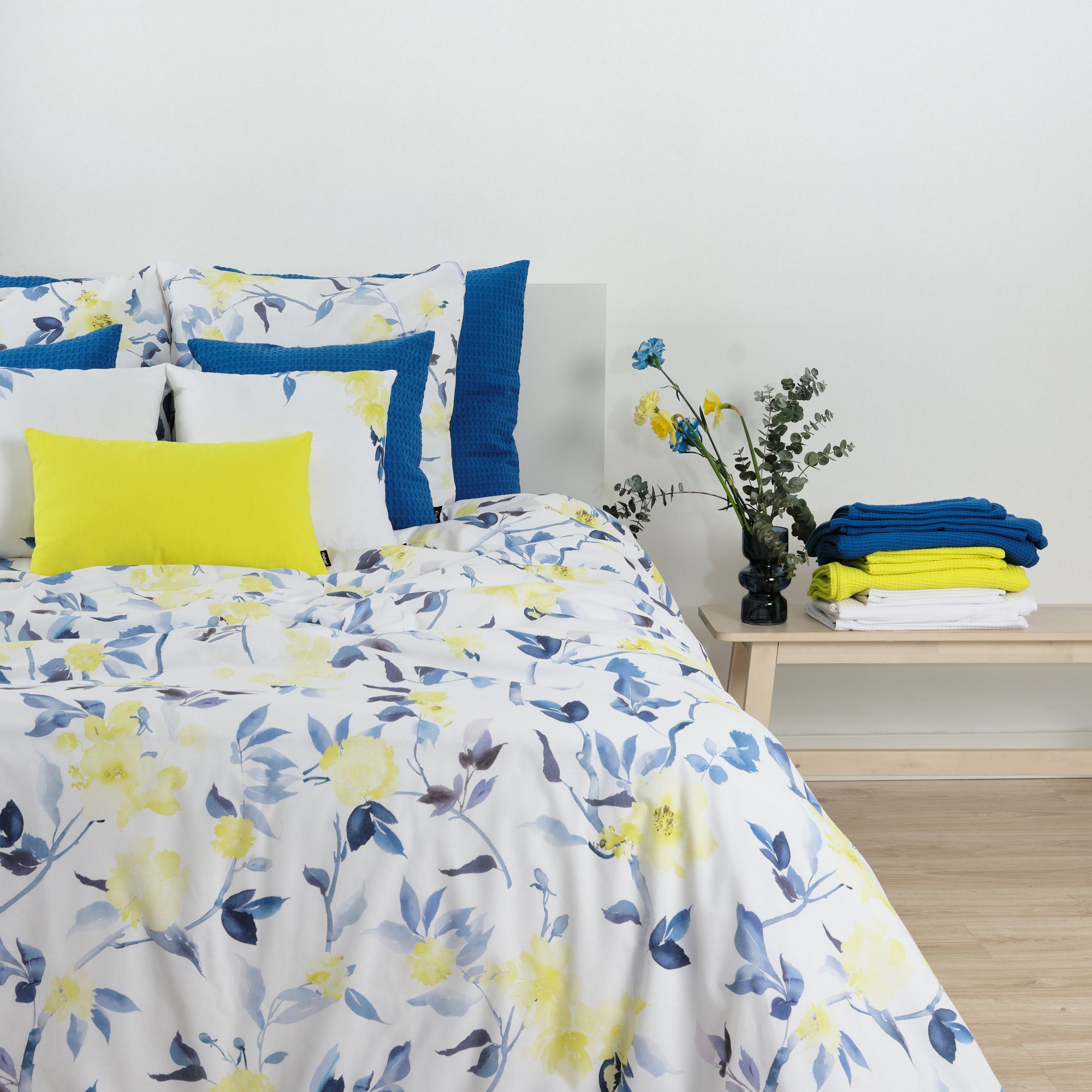 Funda nórdica Leeds Azul 100% algodón