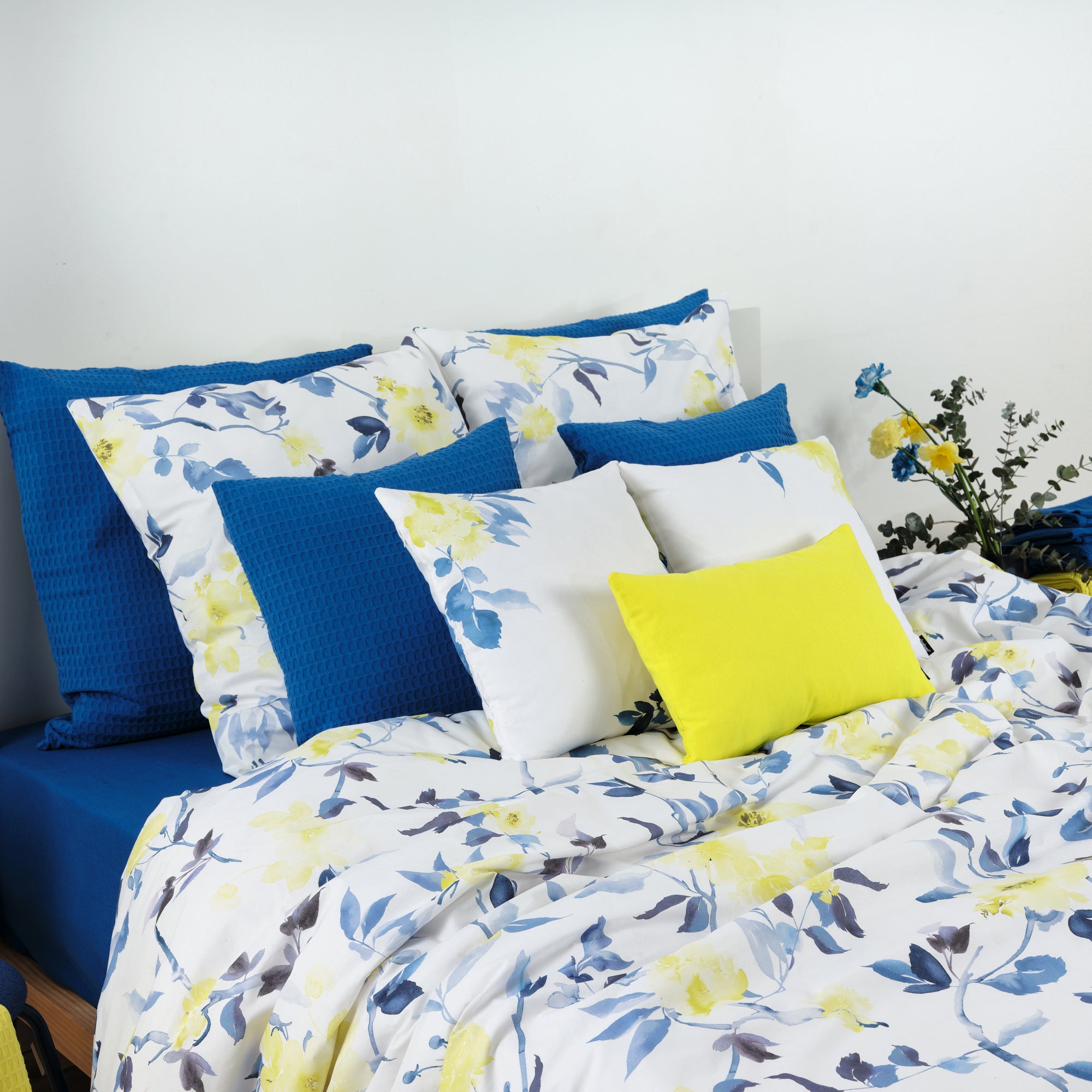 Funda nórdica Leeds Azul 100% algodón