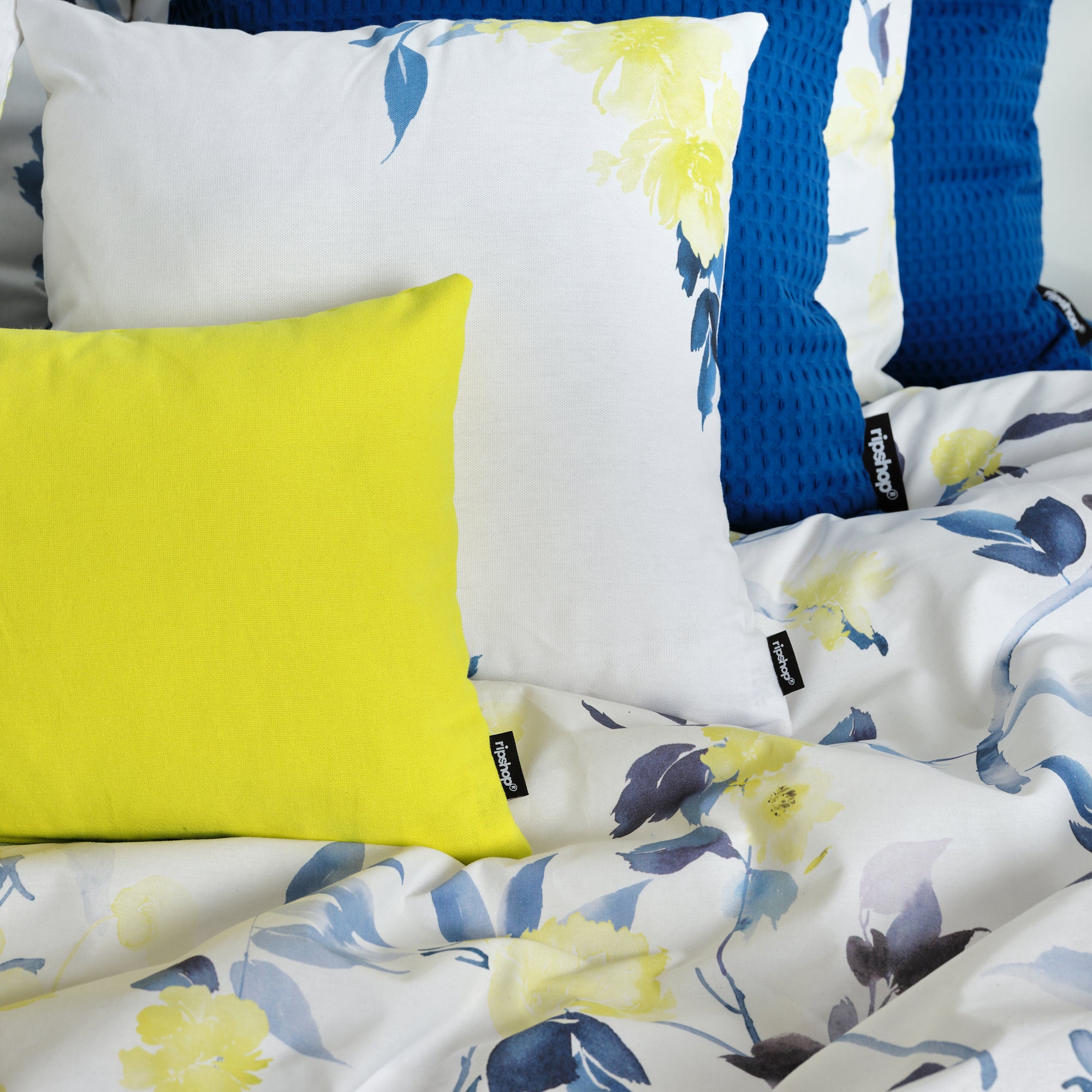 Funda nórdica Leeds Azul 100% algodón