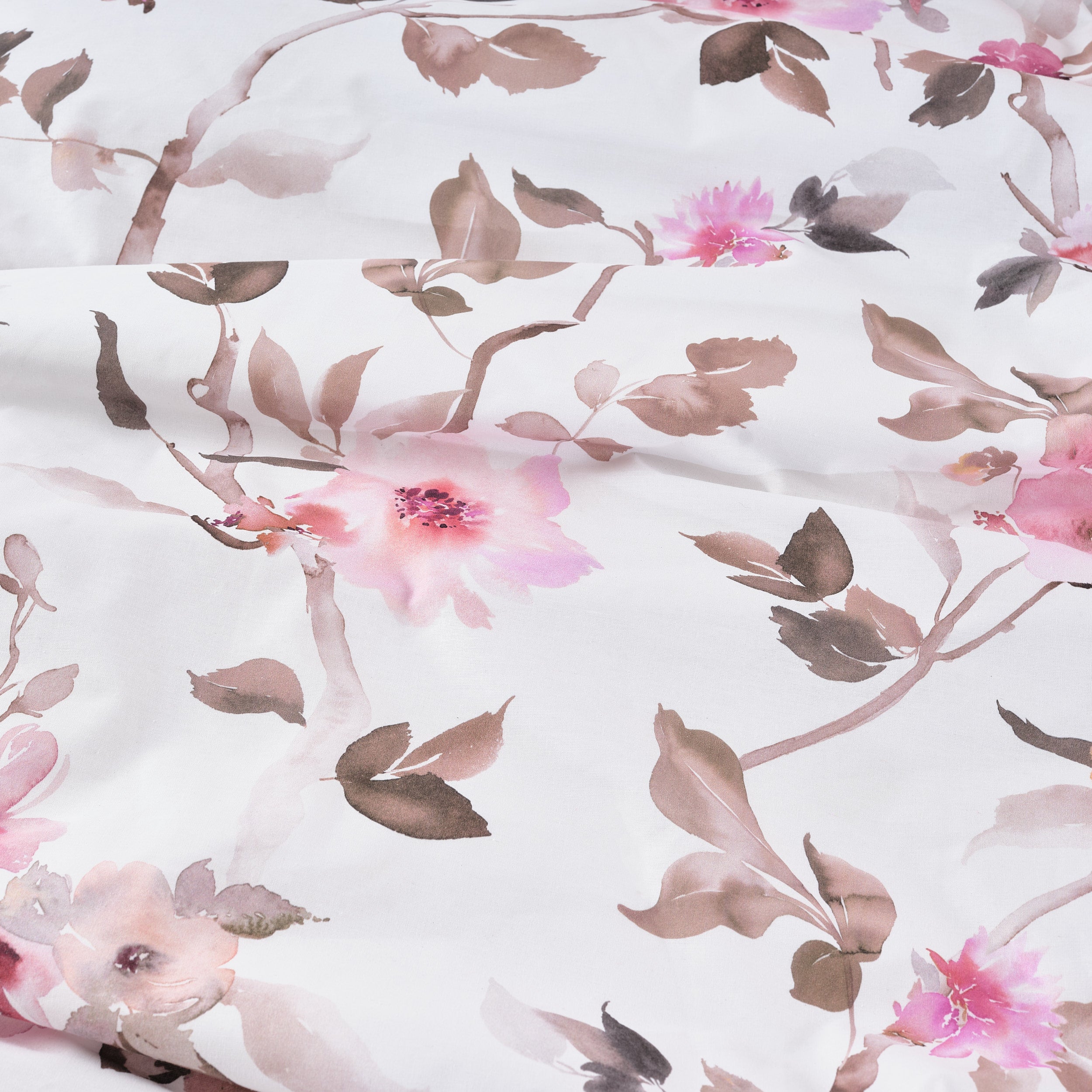 Housse de couette rose Leeds 100 % coton