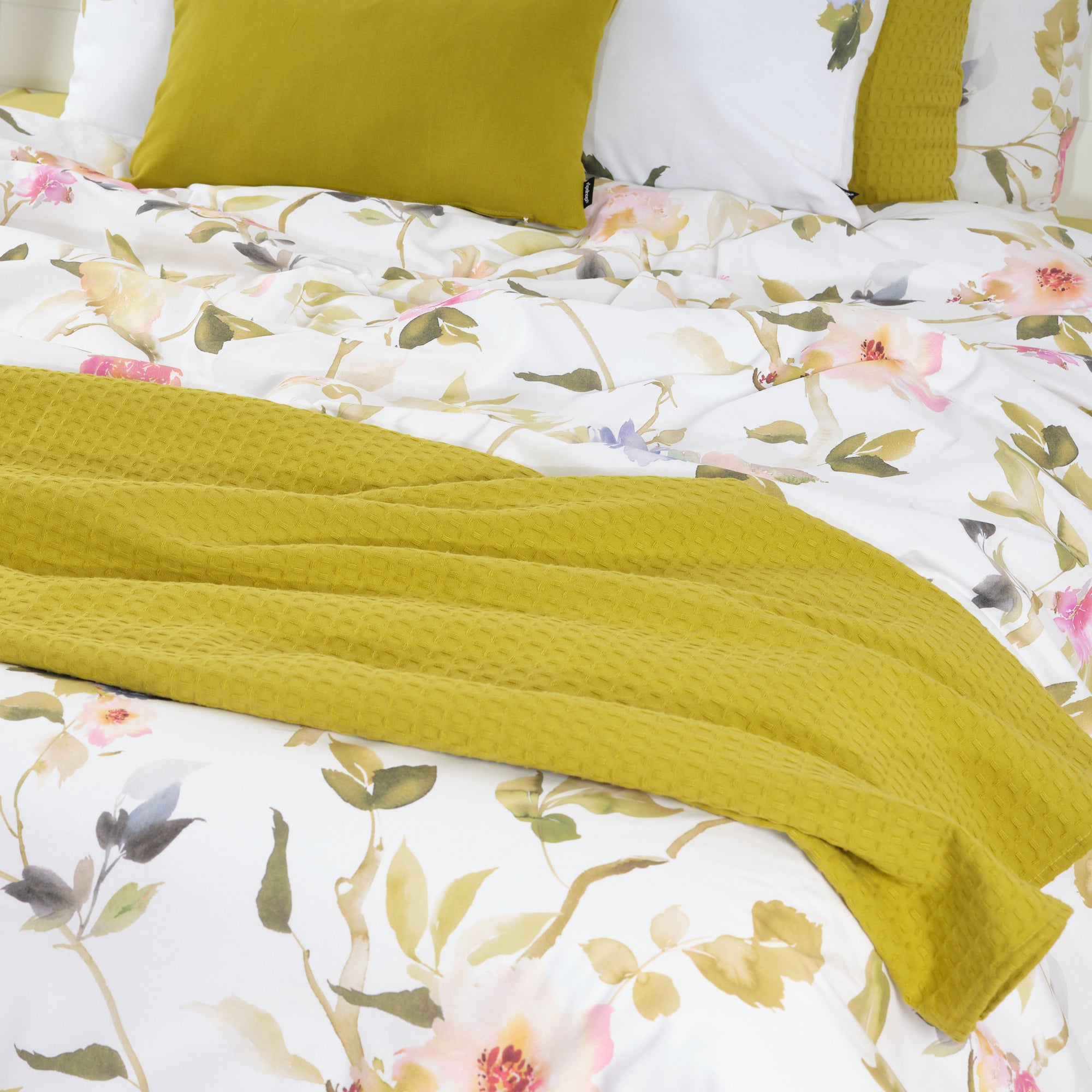 Housse de couette Leeds Green 100% coton