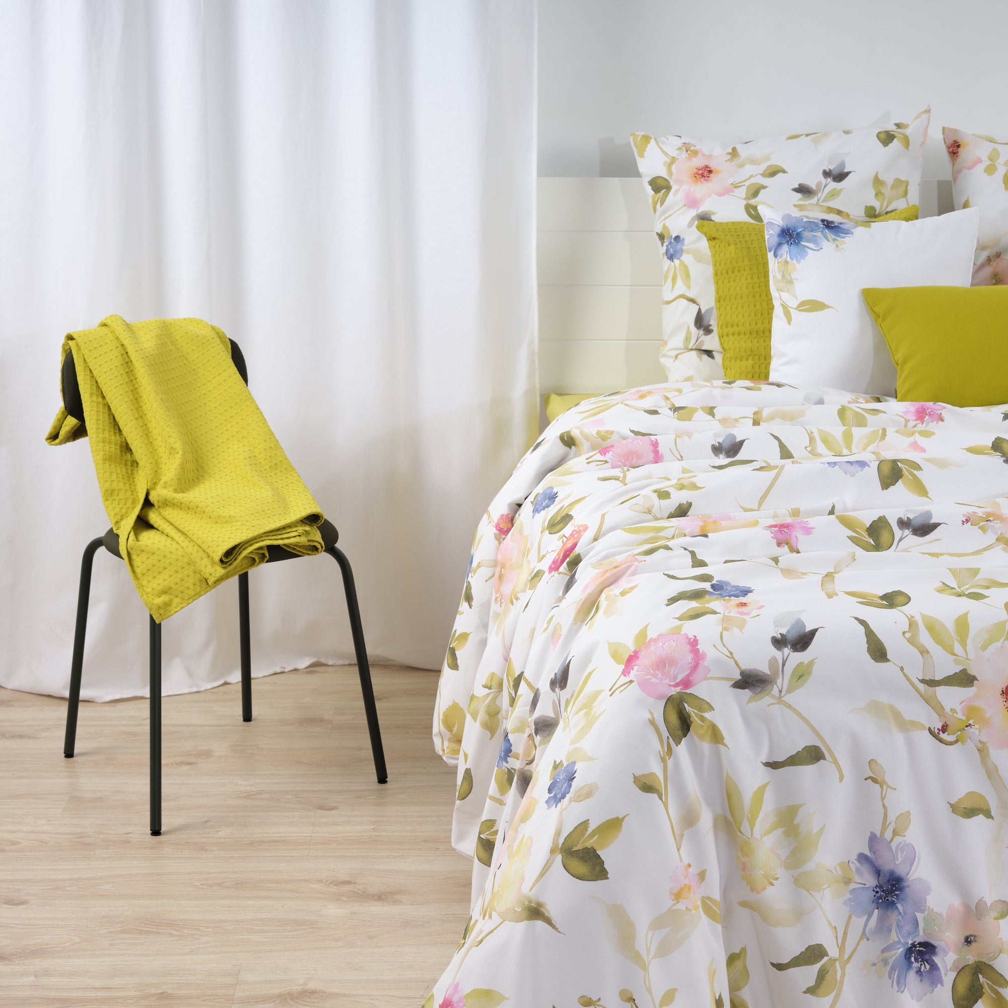 Housse de couette Leeds Green 100% coton