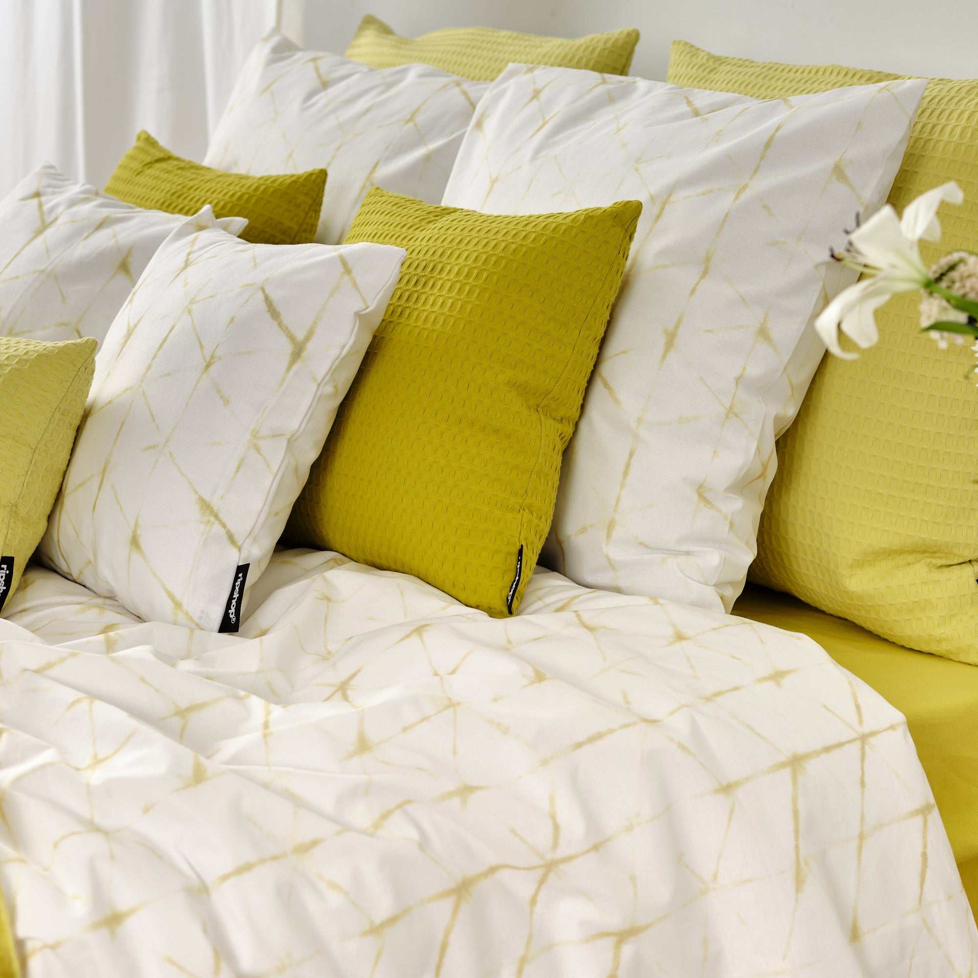 Funda nórdica Leek Verde Claro 100% algodón