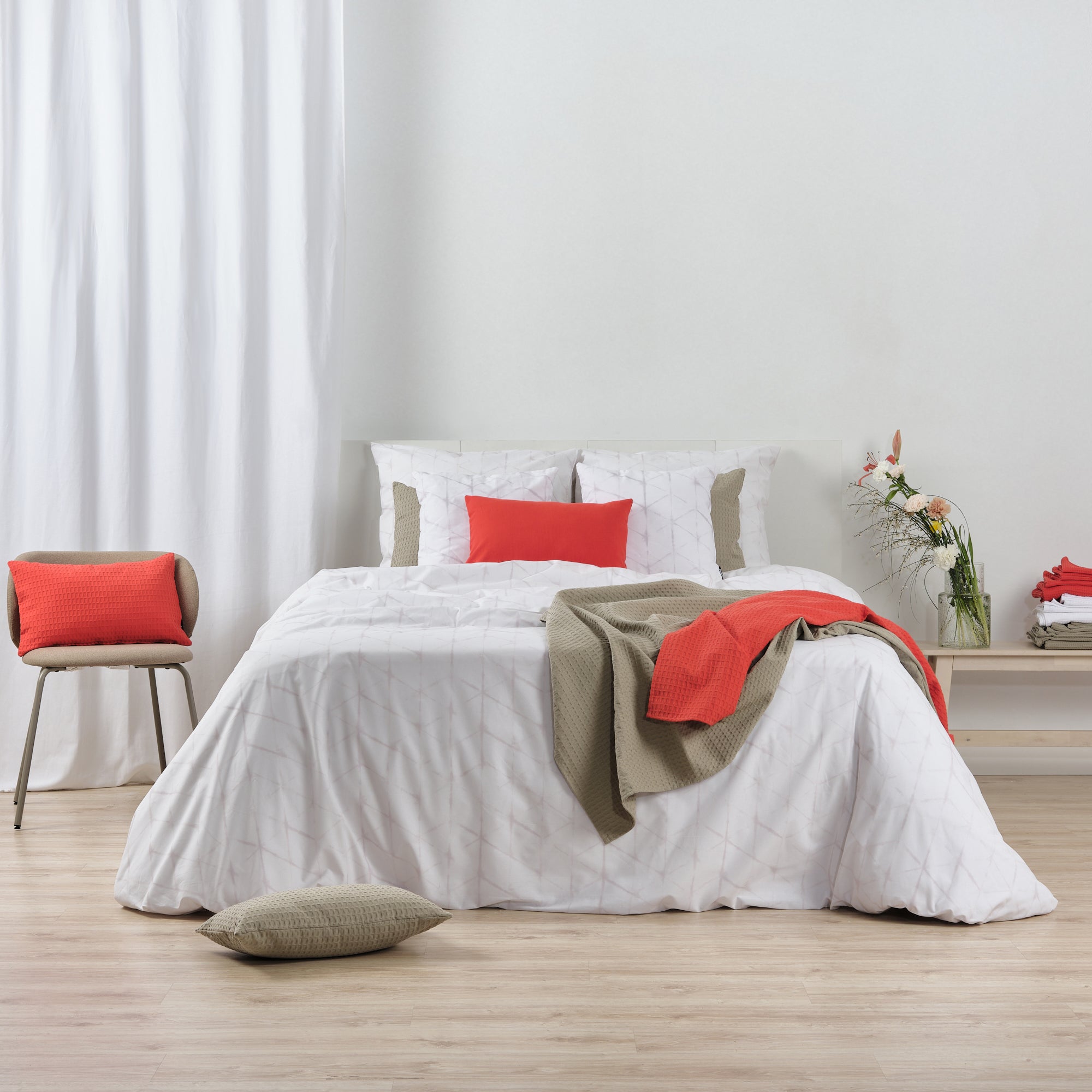 Leek Grey Duvet Cover 100% Cotton